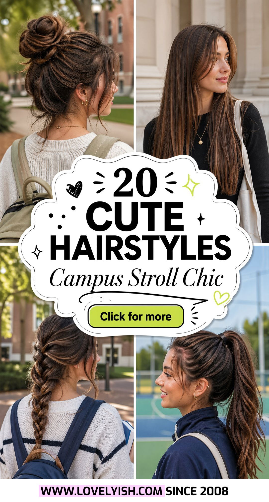 20 Cute Hairstyle Ideas for Strolling the College Campus - 20 Cute Hairstyle Ideas for Strolling the College Campus