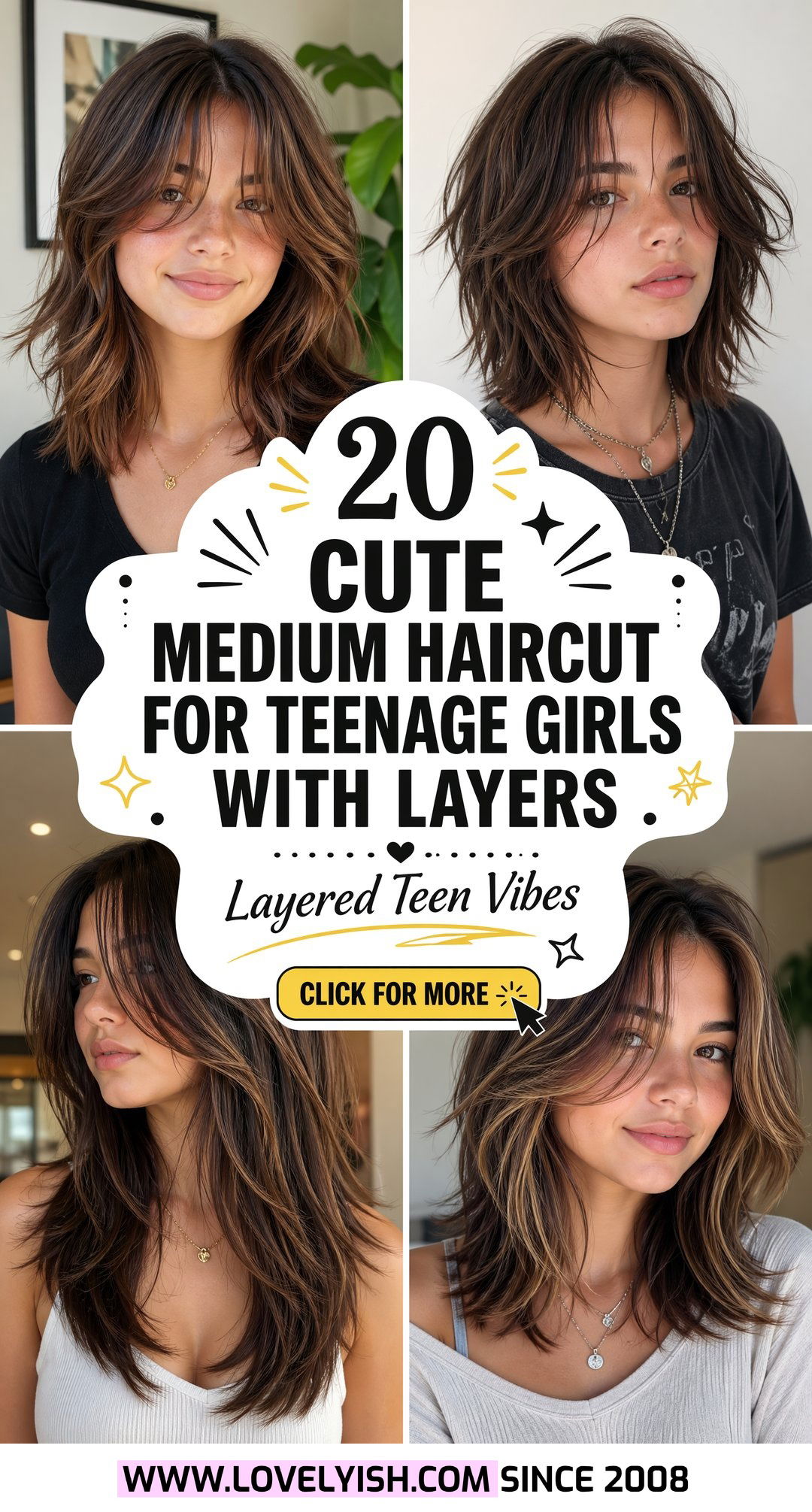 20 Cute Medium Haircut for Teenage Girls with Layers Ideas - 20 Cute Medium Haircut for Teenage Girls with Layers Ideas