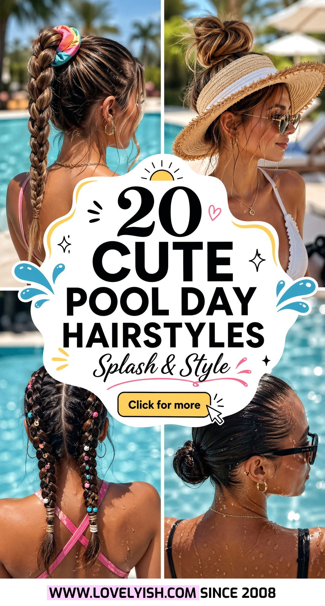 20 Cute Pool Day Hairstyles to Survive the Summer Heat - 20 Cute Pool Day Hairstyles to Survive the Summer Heat