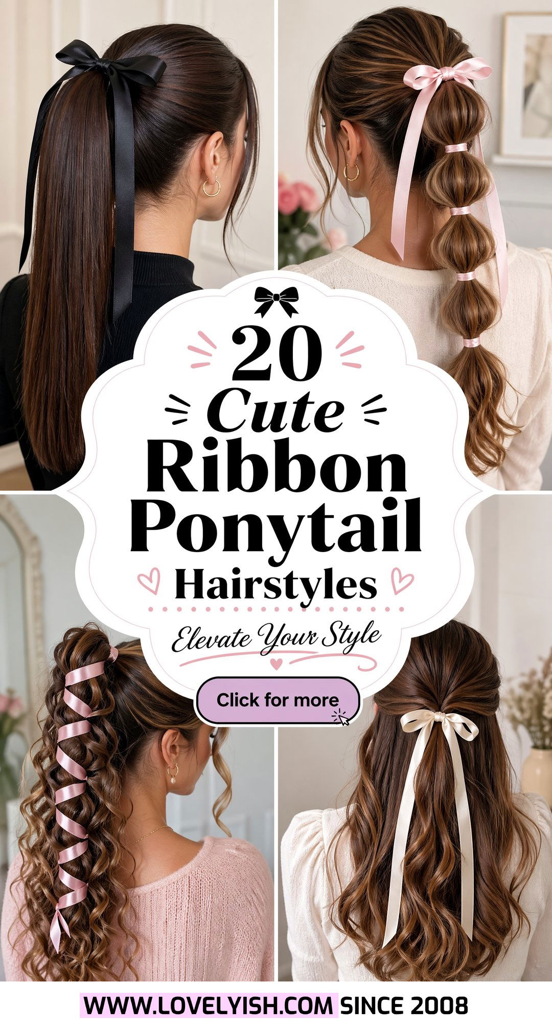 20 Cute Ribbon Ponytail Hairstyles to Elevate Your Look - 20 Cute Ribbon Ponytail Hairstyles to Elevate Your Look