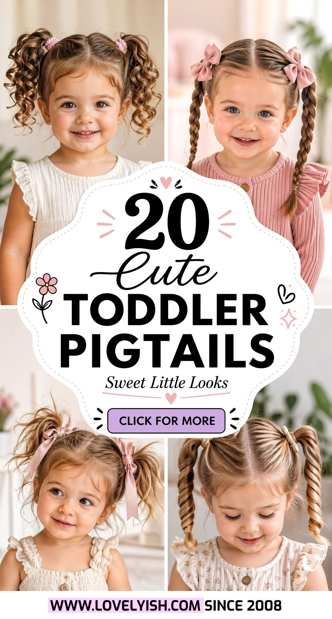 20 Cute Toddler Pigtail Ideas You Will Absolutely Adore - 20 Cute Toddler Pigtail Ideas You Will Absolutely Adore
