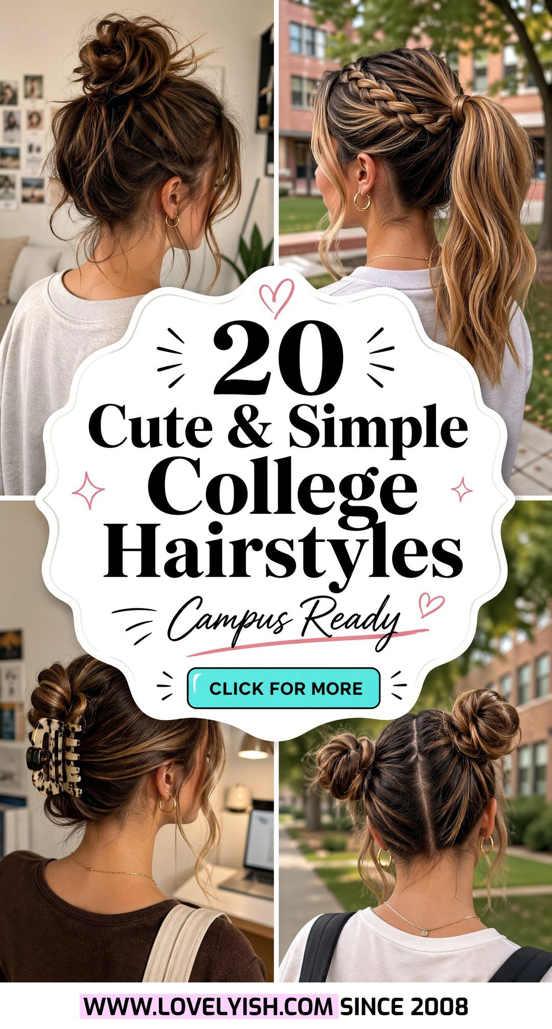 20 Cute and Simple College Hairstyle for Girls to Try Now - 20 Cute & Simple College Hairstyle for Girls to Try Now