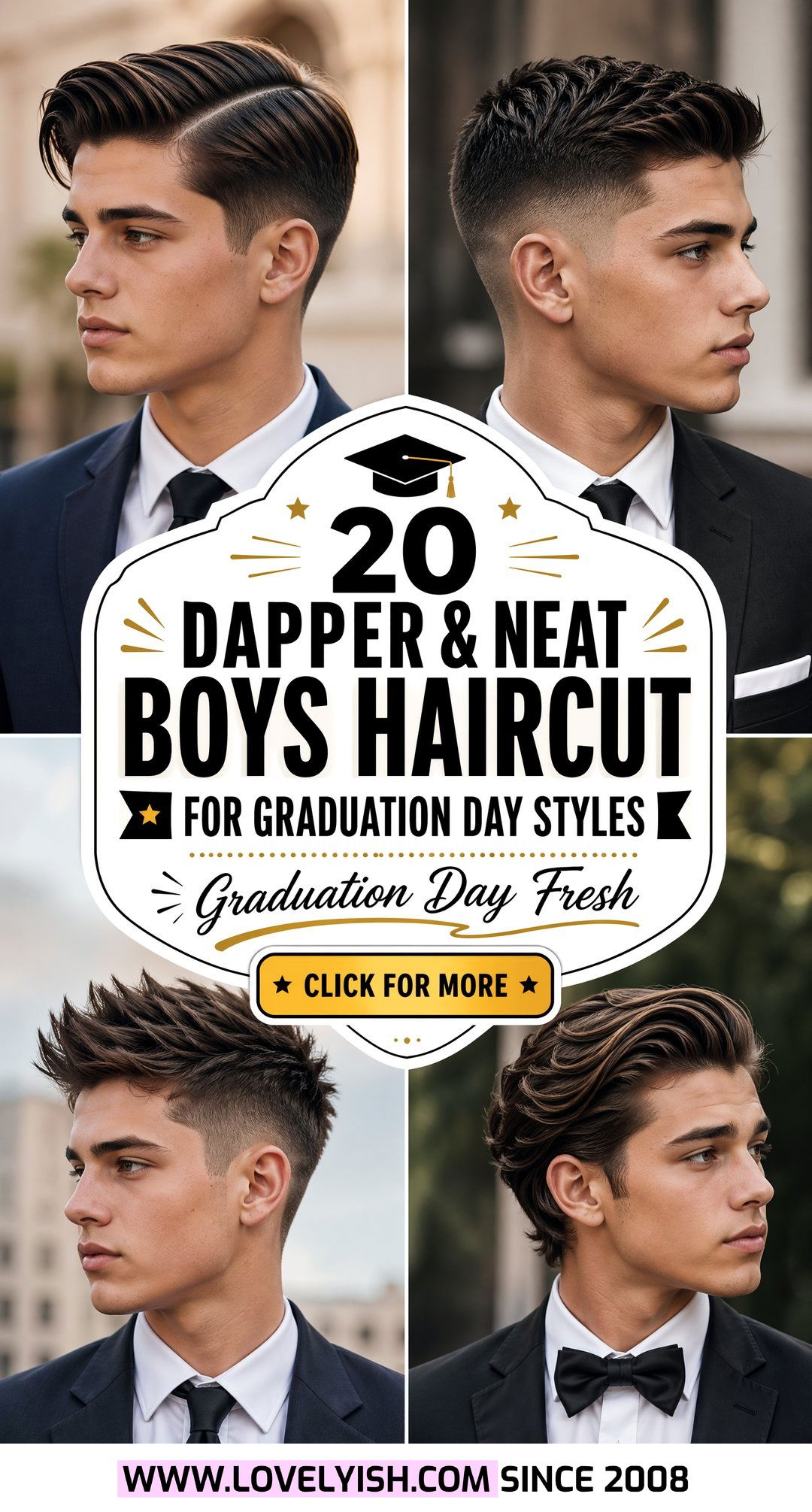 20 Dapper and Neat Boys Haircut for Graduation Day Styles - 20 Dapper & Neat Boys Haircut for Graduation Day Styles
