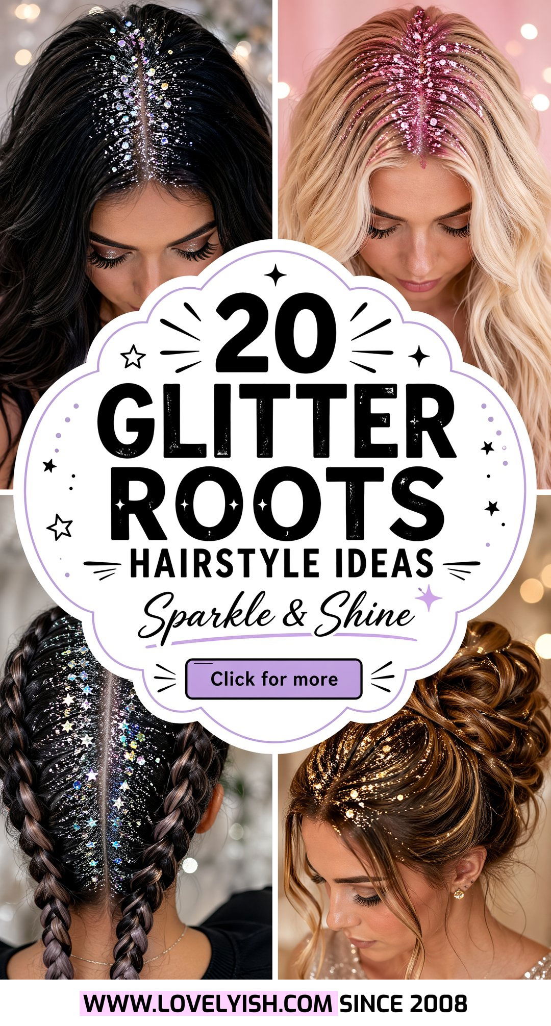 20 Dazzling Glitter Roots Hairstyle Ideas You Need to Steal - 20 Dazzling Glitter Roots Hairstyle Ideas You Need to Steal