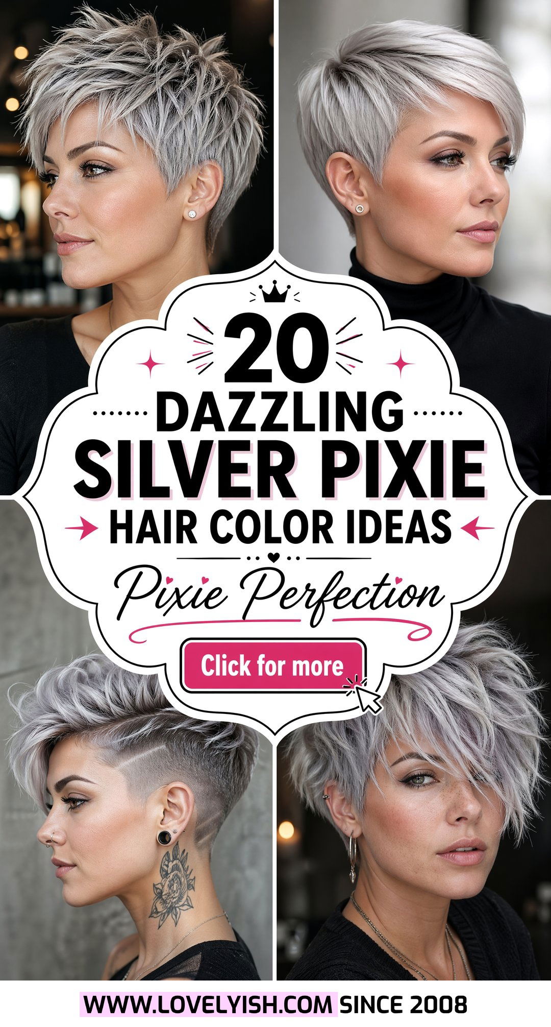 20 Dazzling Silver Pixie Hair Color Ideas You Will Absolutely Love - 20 Dazzling Silver Pixie Hair Color Ideas You Will Absolutely Love