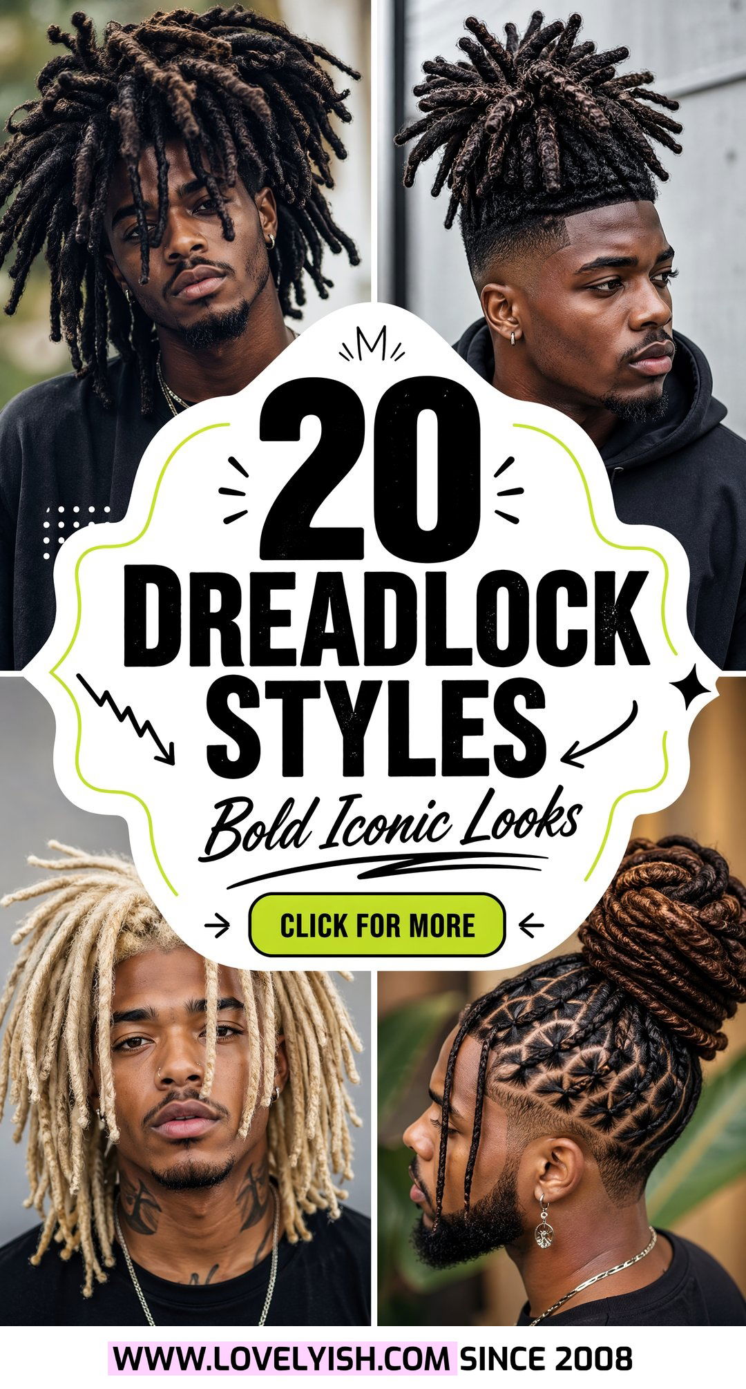 20 Dreadlock Styles for Black Men Bold and Iconic Looks - 20 Dreadlock Styles for Black Men: Bold & Iconic Looks