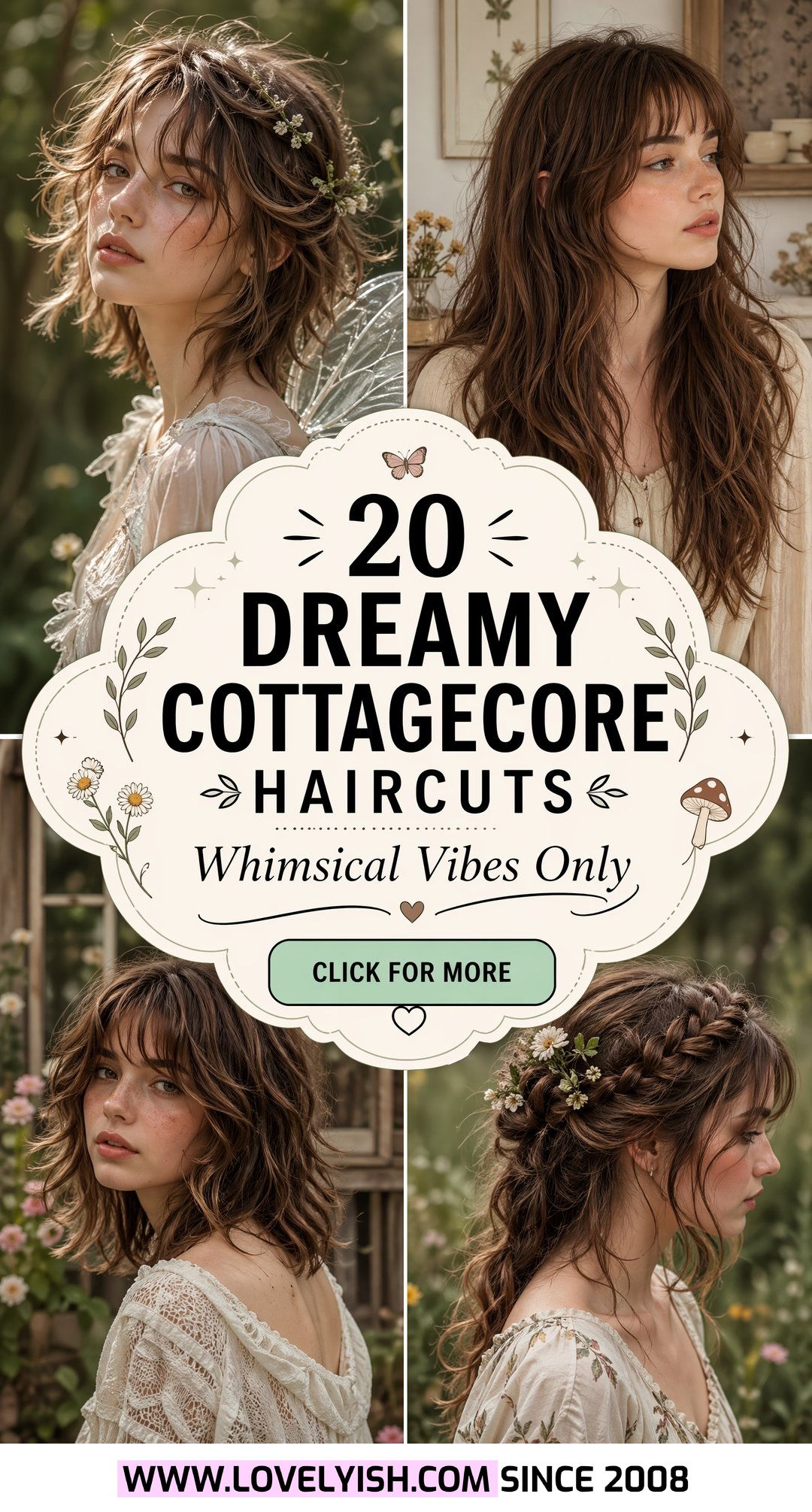 20 Dreamy Cottagecore Haircut Ideas for a Whimsical Look - 20 Dreamy Cottagecore Haircut Ideas for a Whimsical Look