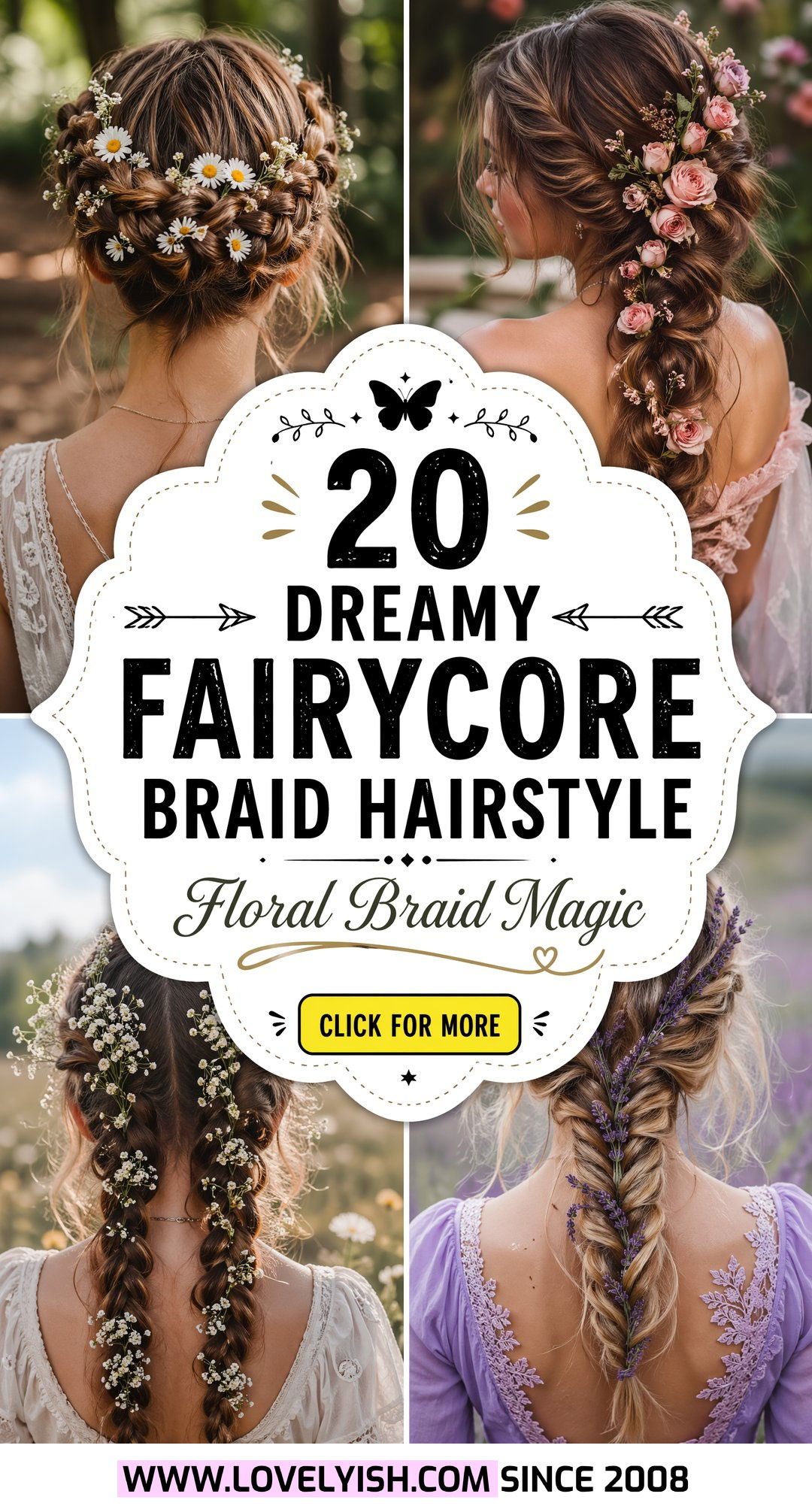 20 Dreamy Fairycore Braid Hairstyle With Flowers to Try Now - 20 Dreamy Fairycore Braid Hairstyle With Flowers to Try Now