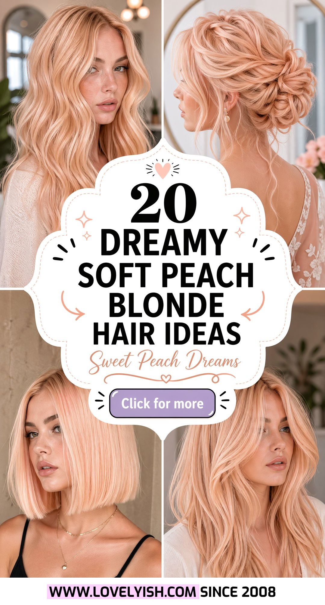 20 Dreamy Soft Peach Blonde Hair Ideas for a Sweet Look - 20 Dreamy Soft Peach Blonde Hair Ideas for a Sweet Look