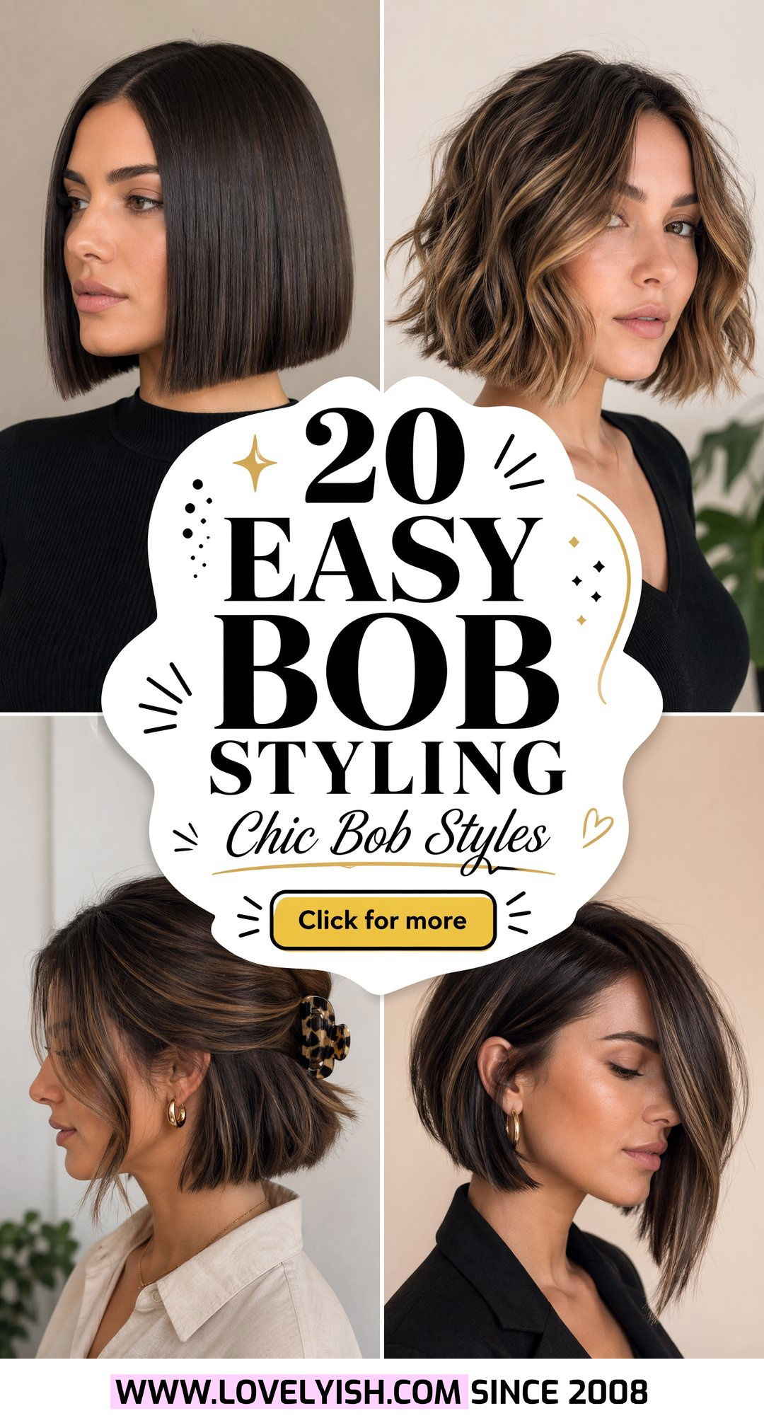 20 Easy Bob Styling Ideas For Women To Look Chic Instantly - 20 Easy Bob Styling Ideas For Women To Look Chic Instantly