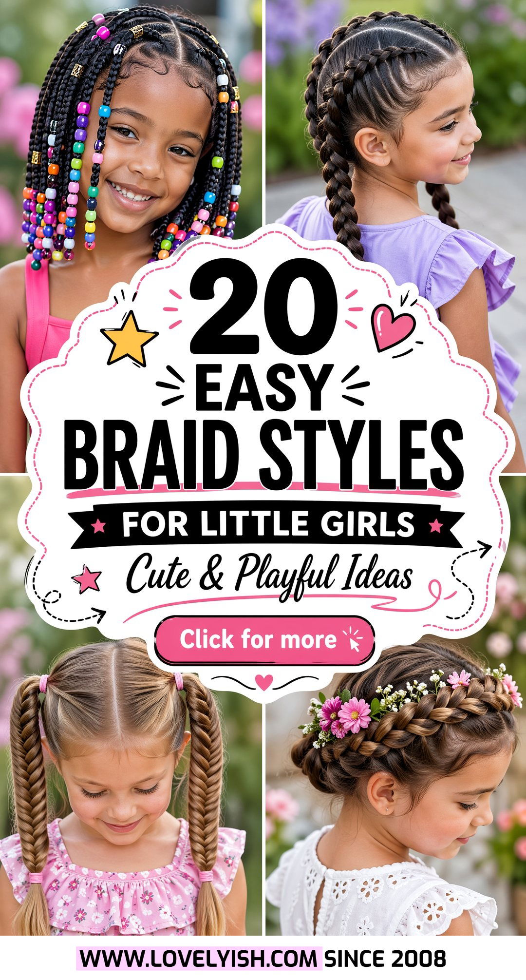 20 Easy Braid Styles for Little Girls Cute and Playful Ideas - 20 Easy Braid Styles for Little Girls: Cute & Playful Ideas