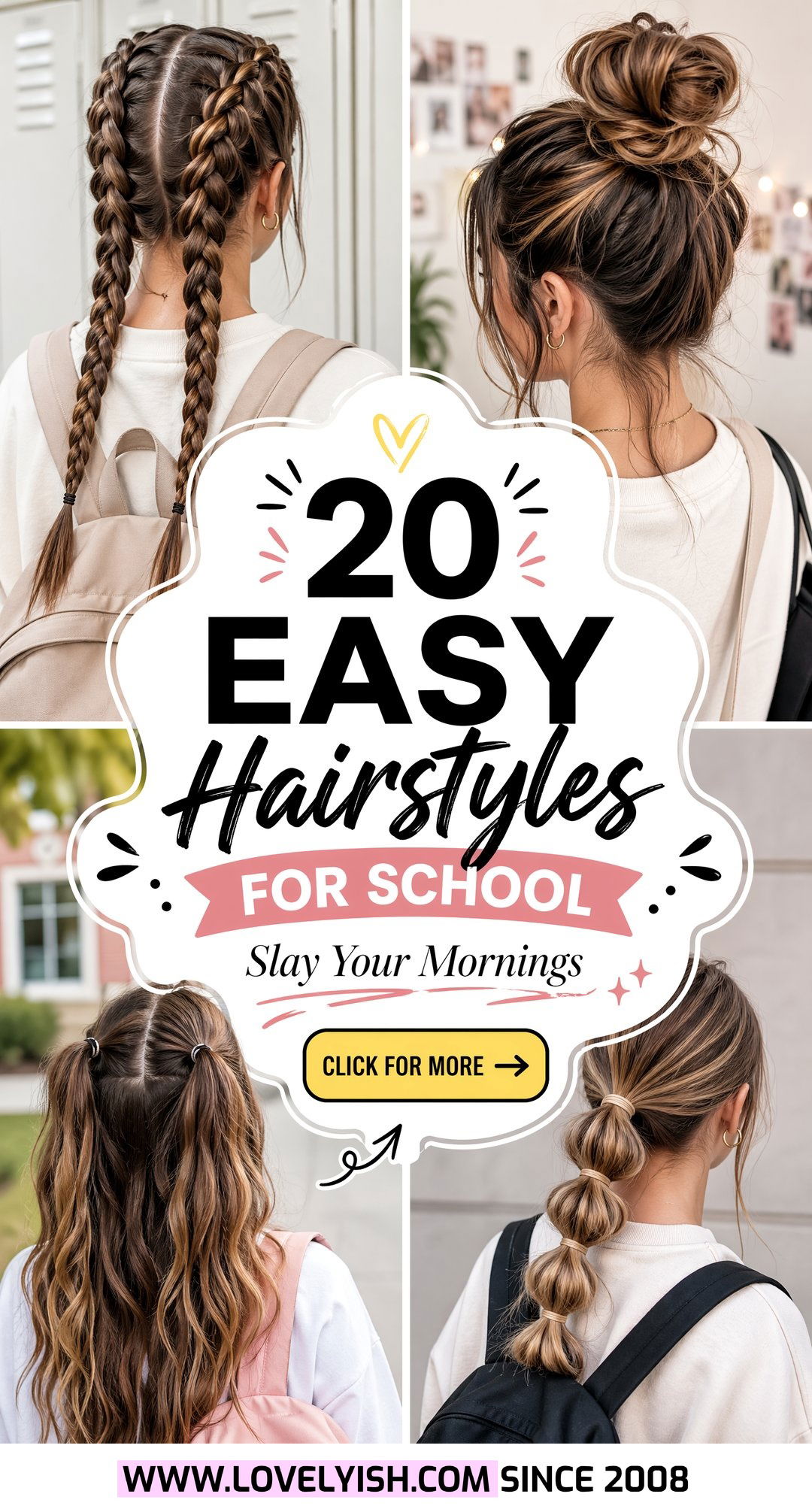 20 Easy Hairstyles for School to Slay Your Mornings Fast - 20 Easy Hairstyles for School to Slay Your Mornings Fast