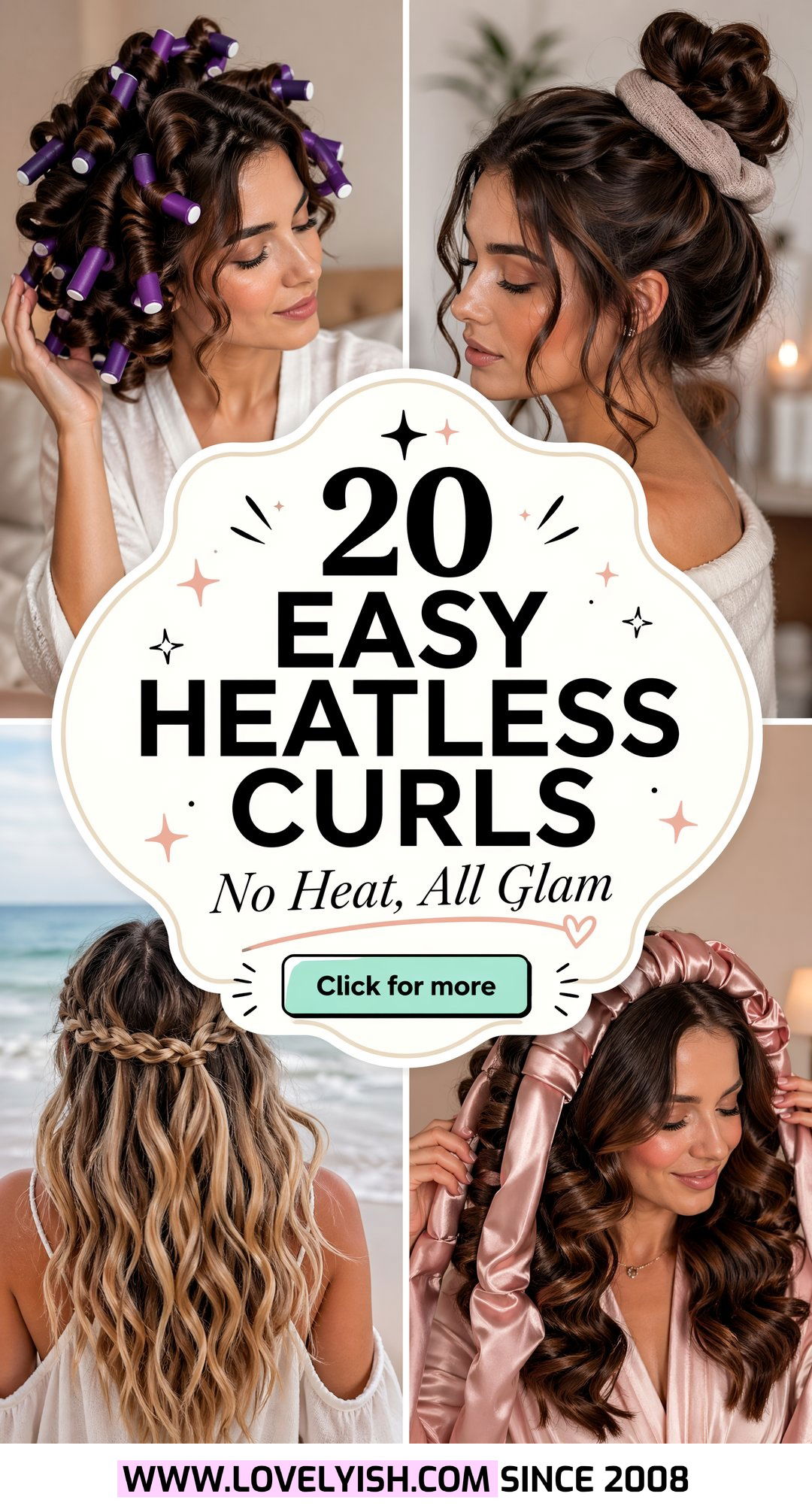 20 Easy Heatless Curls For Long Thick Hair That Actually Work - 20 Easy Heatless Curls For Long Thick Hair That Actually Work