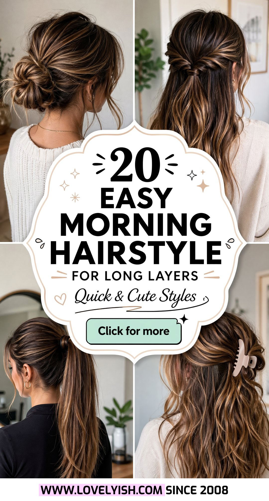 20 Easy Morning Hairstyle for Long Layers Quick and Cute! - 20 Easy Morning Hairstyle for Long Layers: Quick & Cute!