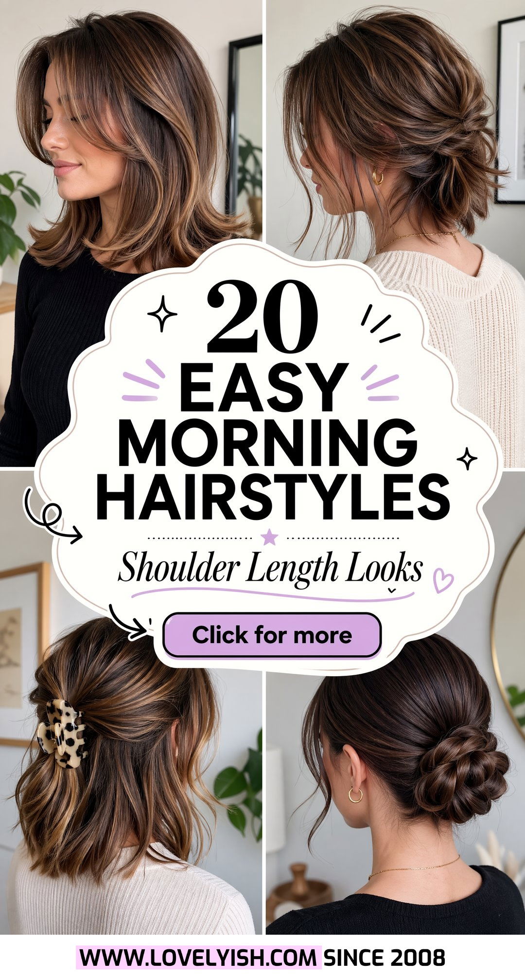 20 Easy Morning Hairstyle for Shoulder Length Hair Looks - 20 Easy Morning Hairstyle for Shoulder Length Hair Looks