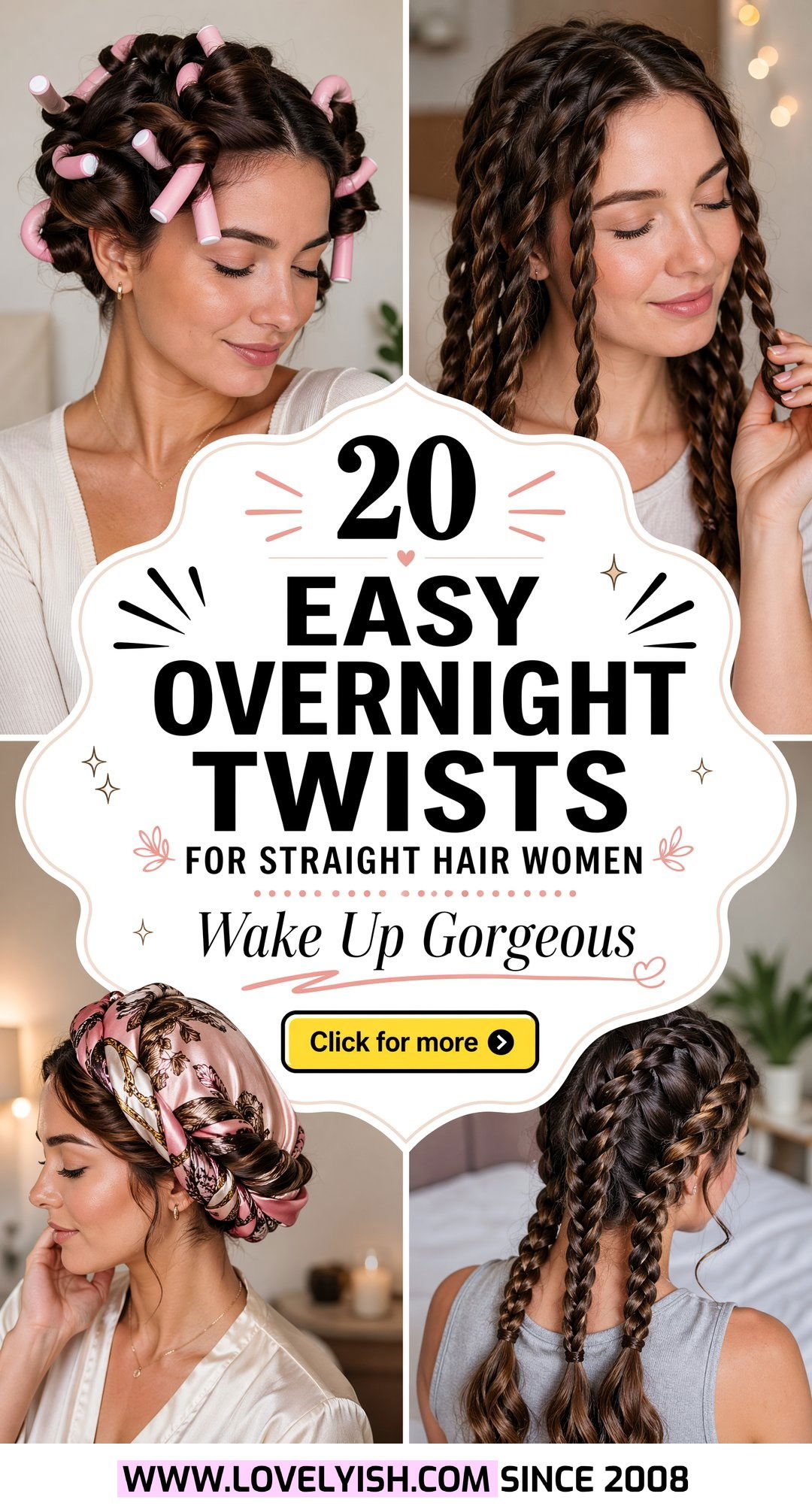20 Easy Overnight Twists for Straight Hair Women to Try Now - 20 Easy Overnight Twists for Straight Hair Women to Try Now