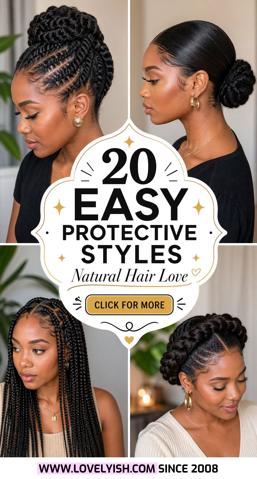 20 Easy Protective Styles Without Extensions for Natural Hair - 20 Easy Protective Styles Without Extensions for Natural Hair