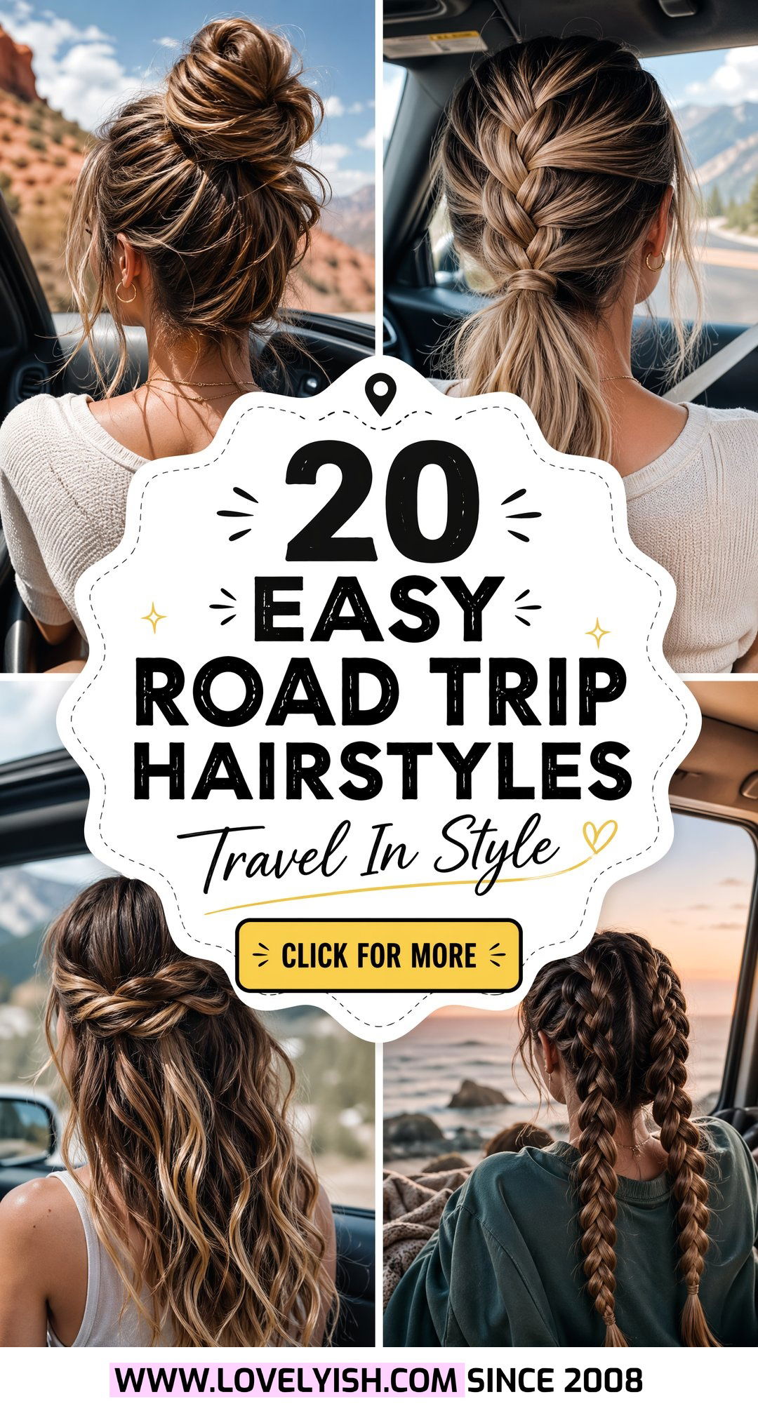 20 Easy Road Trip Hairstyles for Long Travel Days Ahead - 20 Easy Road Trip Hairstyles for Long Travel Days Ahead