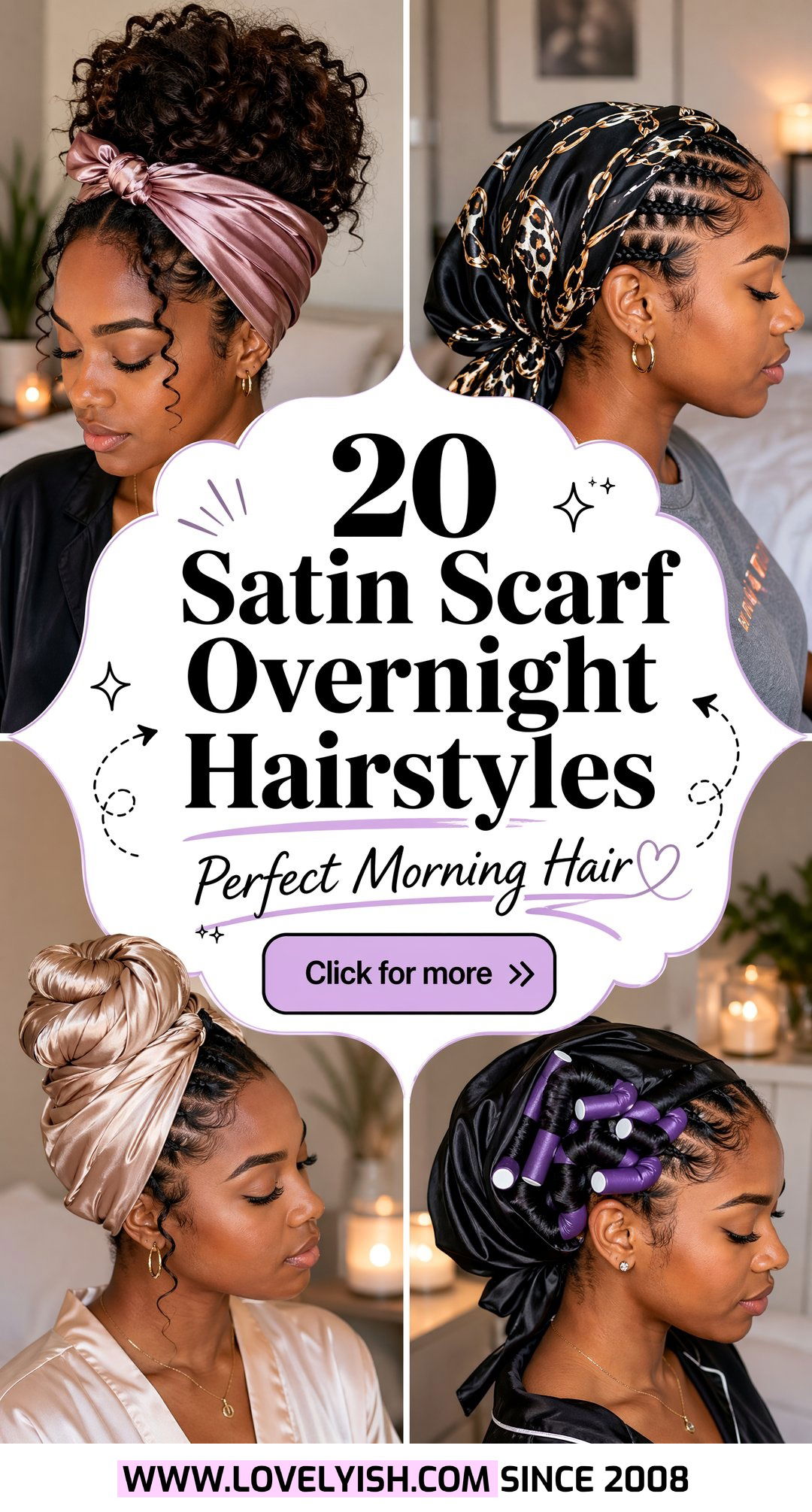 20 Easy Satin Scarf Overnight Hairstyle Ideas for Perfect Hair - 20 Easy Satin Scarf Overnight Hairstyle Ideas for Perfect Hair