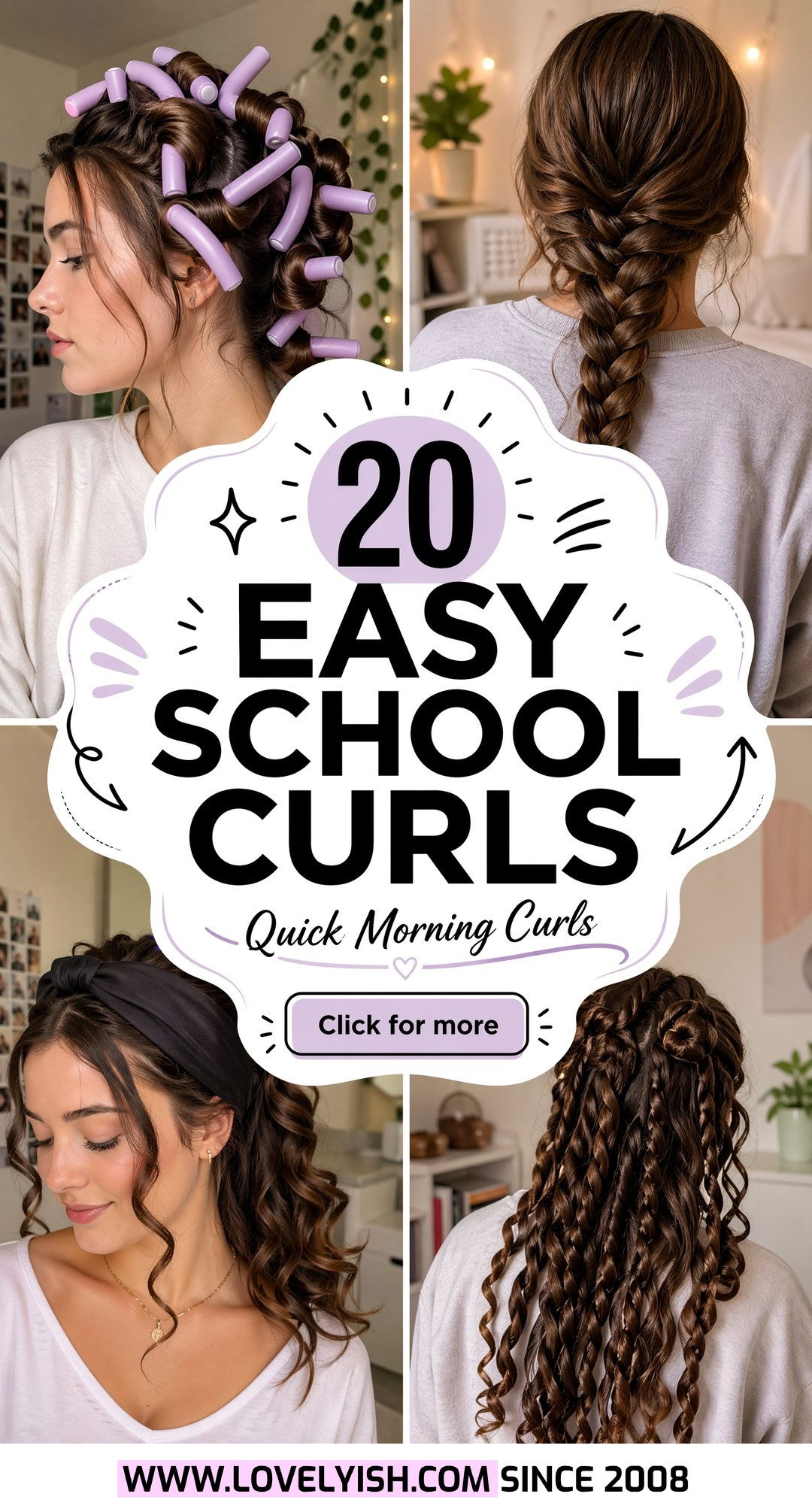 20 Easy School Curls Without Heat Quick Morning Ideas! - 20 Easy School Curls Without Heat: Quick Morning Ideas!