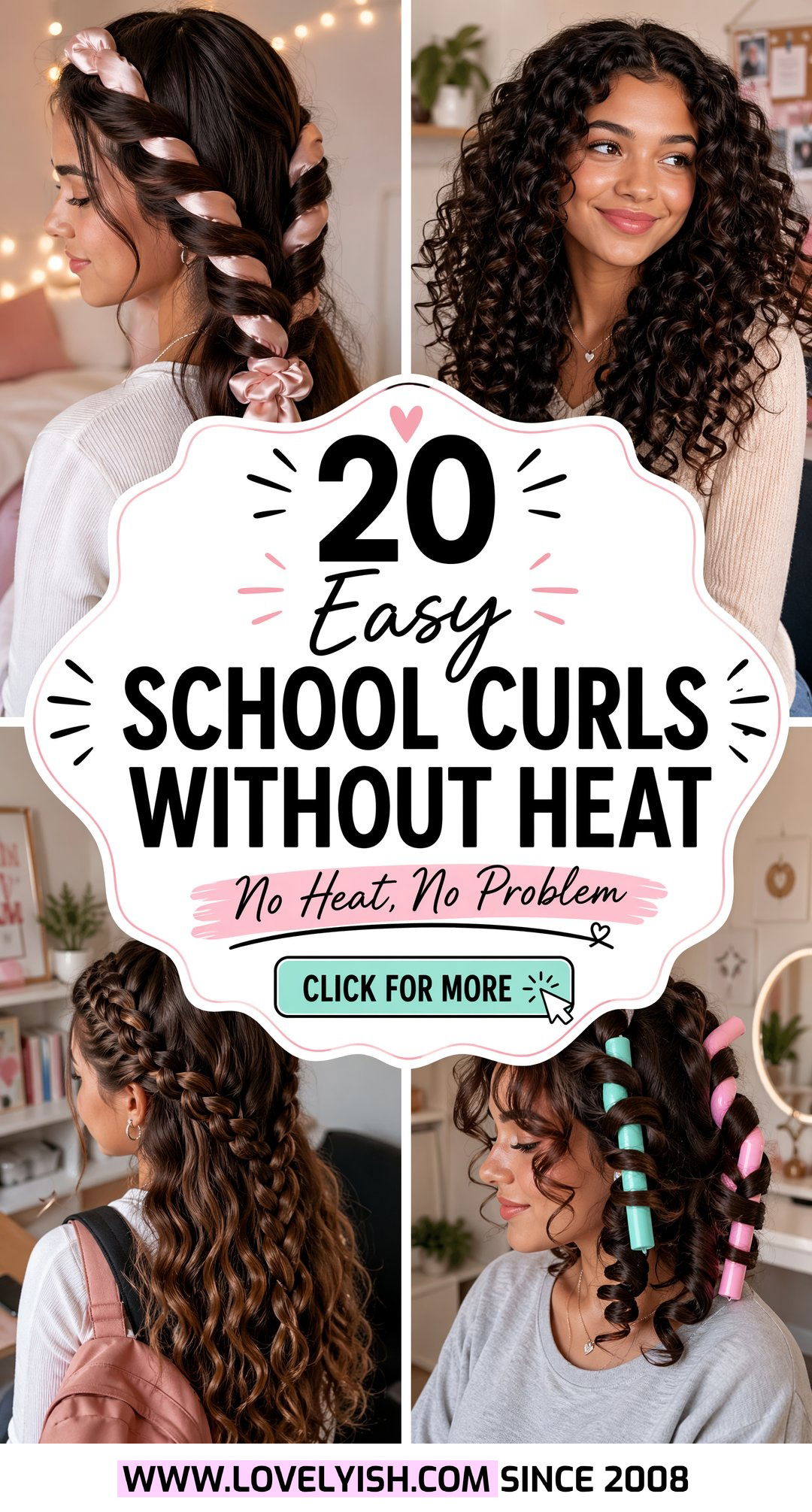 20 Easy School Curls Without Heat for Busy Student Mornings - 20 Easy School Curls Without Heat for Busy Student Mornings
