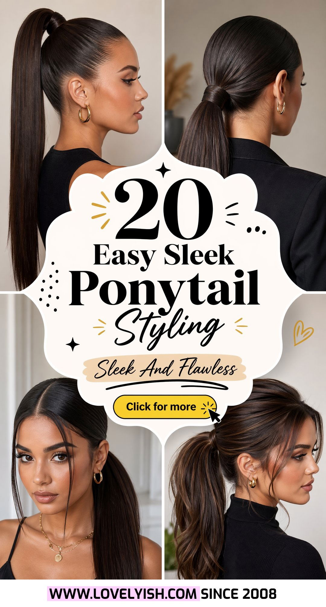 20 Easy Sleek Ponytail Styling Ideas for a Flawless Look - 20 Easy Sleek Ponytail Styling Ideas for a Flawless Look