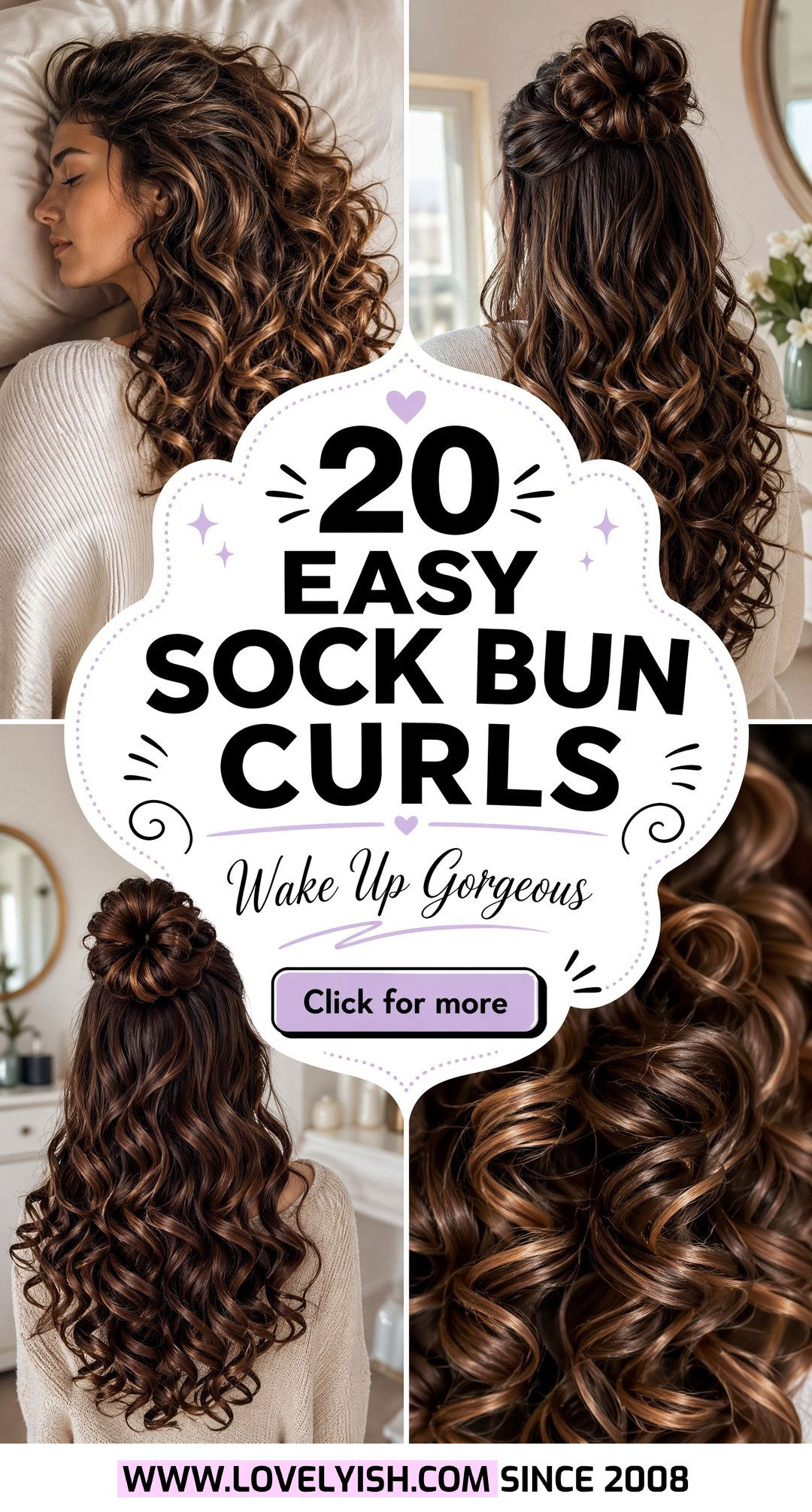20 Easy Sock Bun Curls Overnight Wake Up to Gorgeous Hair - 20 Easy Sock Bun Curls Overnight: Wake Up to Gorgeous Hair