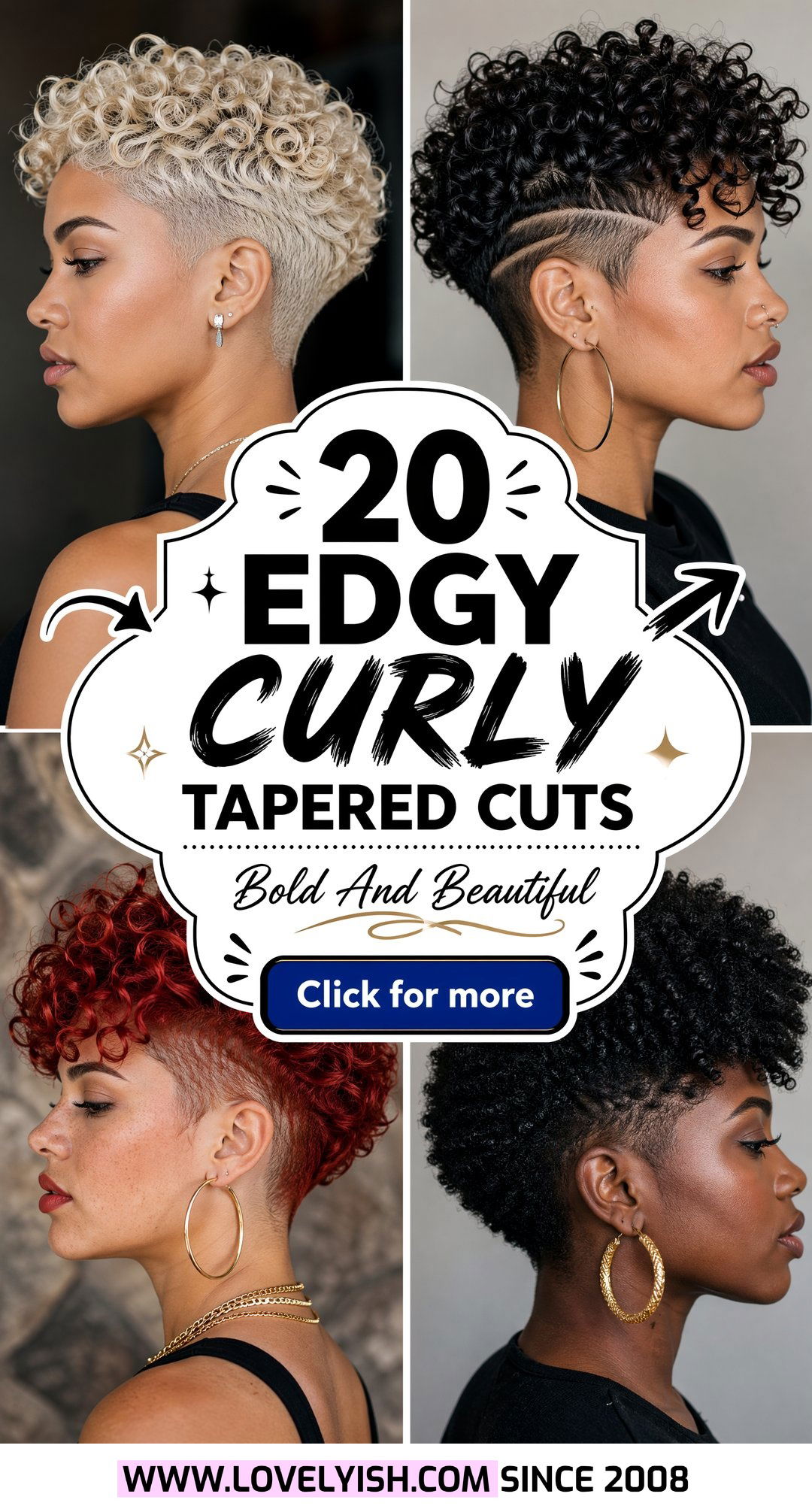 20 Edgy Black Women Curly Tapered Cut Ideas for Bold Style - 20 Edgy Black Women Curly Tapered Cut Ideas for Bold Style