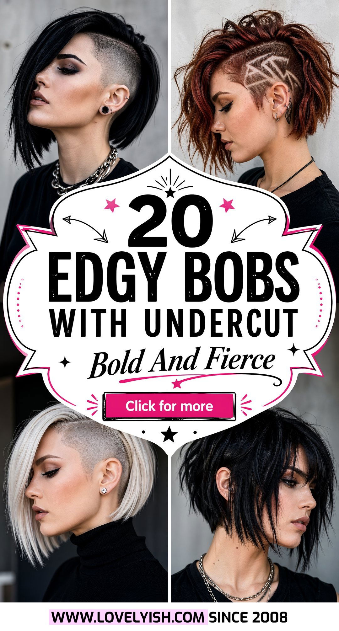 20 Edgy Bob With Undercut Ideas for a Bold Fierce Look - 20 Edgy Bob With Undercut Ideas for a Bold, Fierce Look