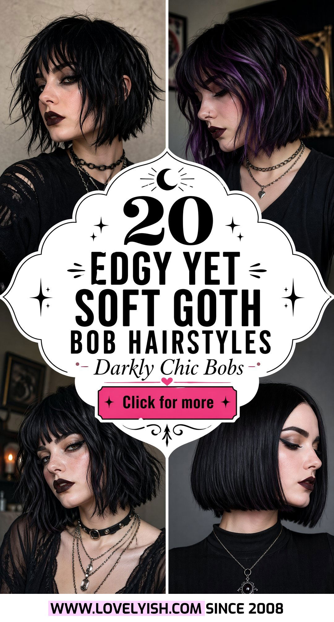 20 Edgy Yet Soft Goth Bob Hairstyles For Women To Try Now - 20 Edgy Yet Soft Goth Bob Hairstyles For Women To Try Now