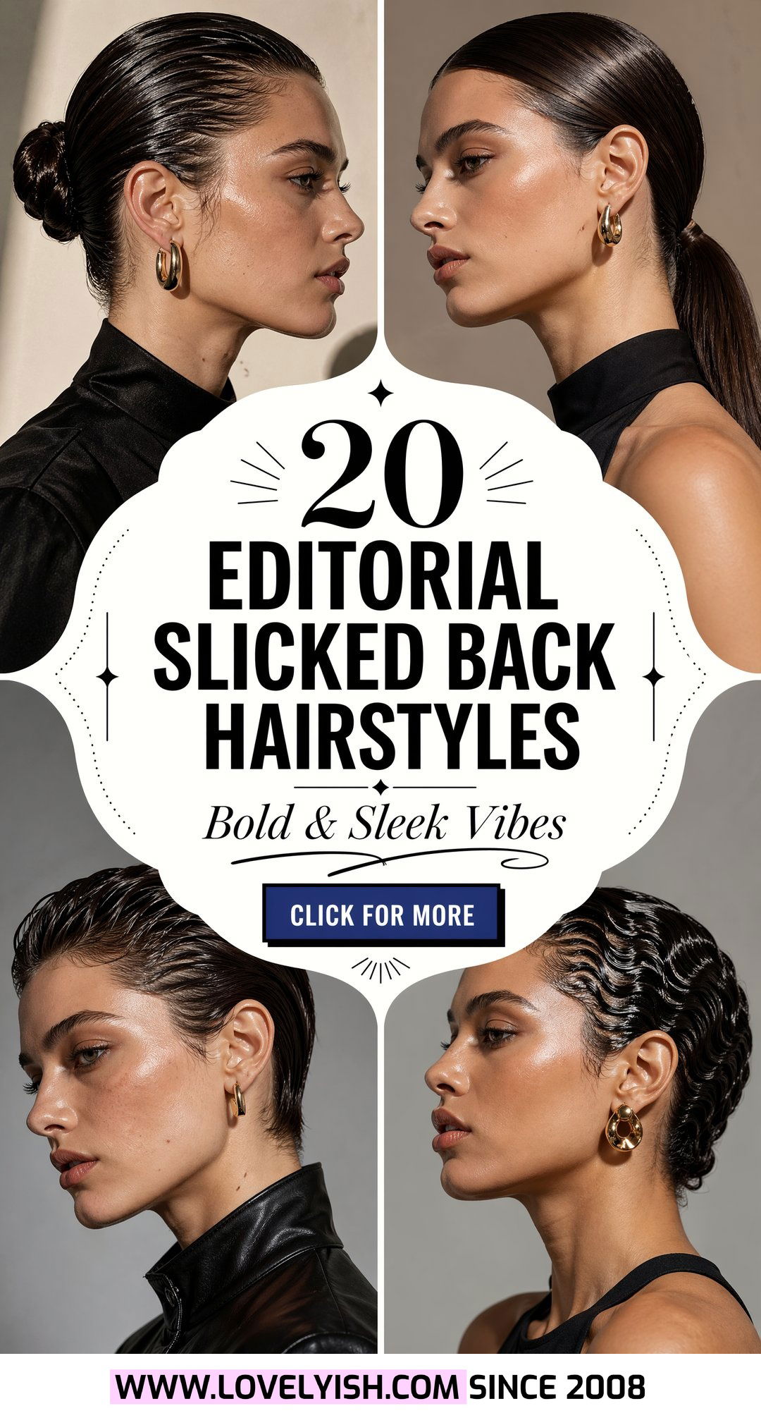 20 Editorial Slicked Back Hairstyle Ideas for Bold Looks - 20 Editorial Slicked Back Hairstyle Ideas for Bold Looks