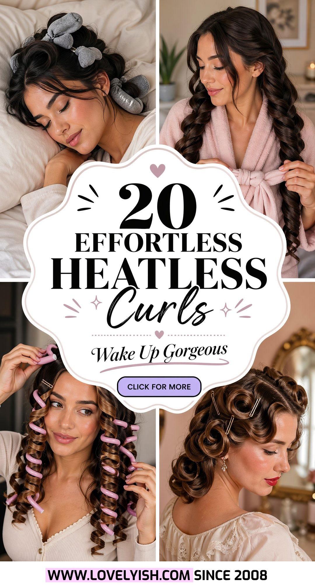 20 Effortless Heatless Curls for College Girls On the Go - 20 Effortless Heatless Curls for College Girls On the Go
