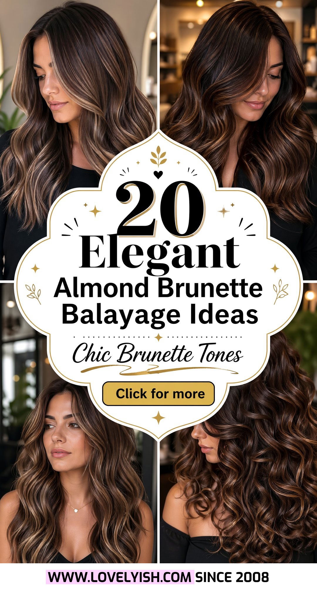 20 Elegant Almond Brunette Balayage Ideas for a Chic Look - 20 Elegant Almond Brunette Balayage Ideas for a Chic Look
