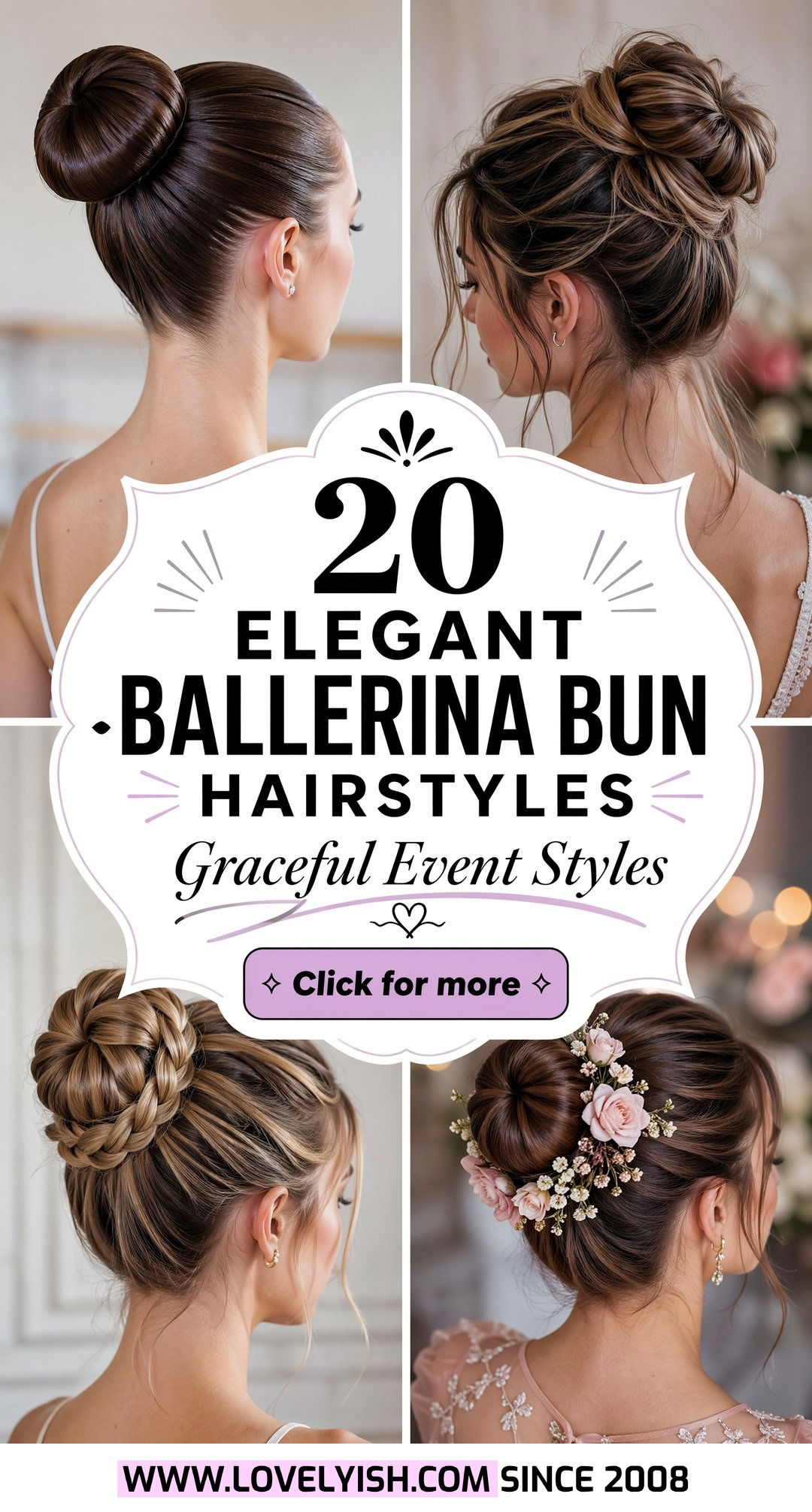 20 Elegant Ballerina Bun Hairstyle Ideas For Every Event - 20 Elegant Ballerina Bun Hairstyle Ideas For Every Event