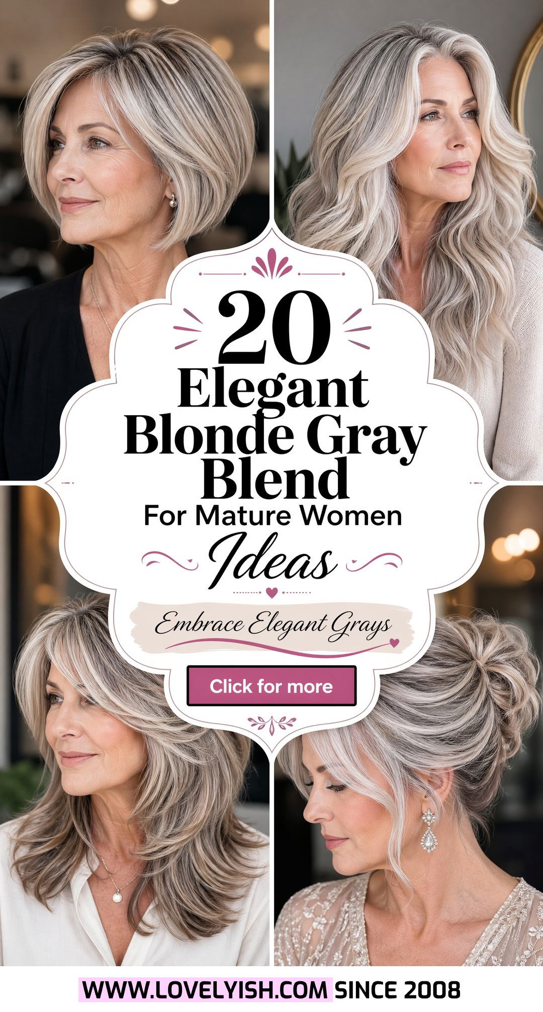 20 Elegant Blonde Gray Blend For Mature Women To Embrace - 20 Elegant Blonde Gray Blend For Mature Women To Embrace