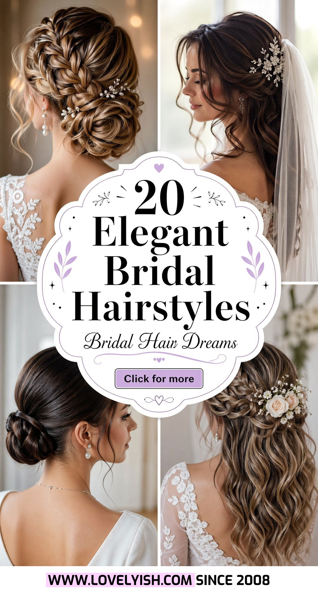 20 Elegant Bridal Hairstyle Ideas for Medium Hair Brides to Be - 20 Elegant Bridal Hairstyle Ideas for Medium Hair Brides to Be