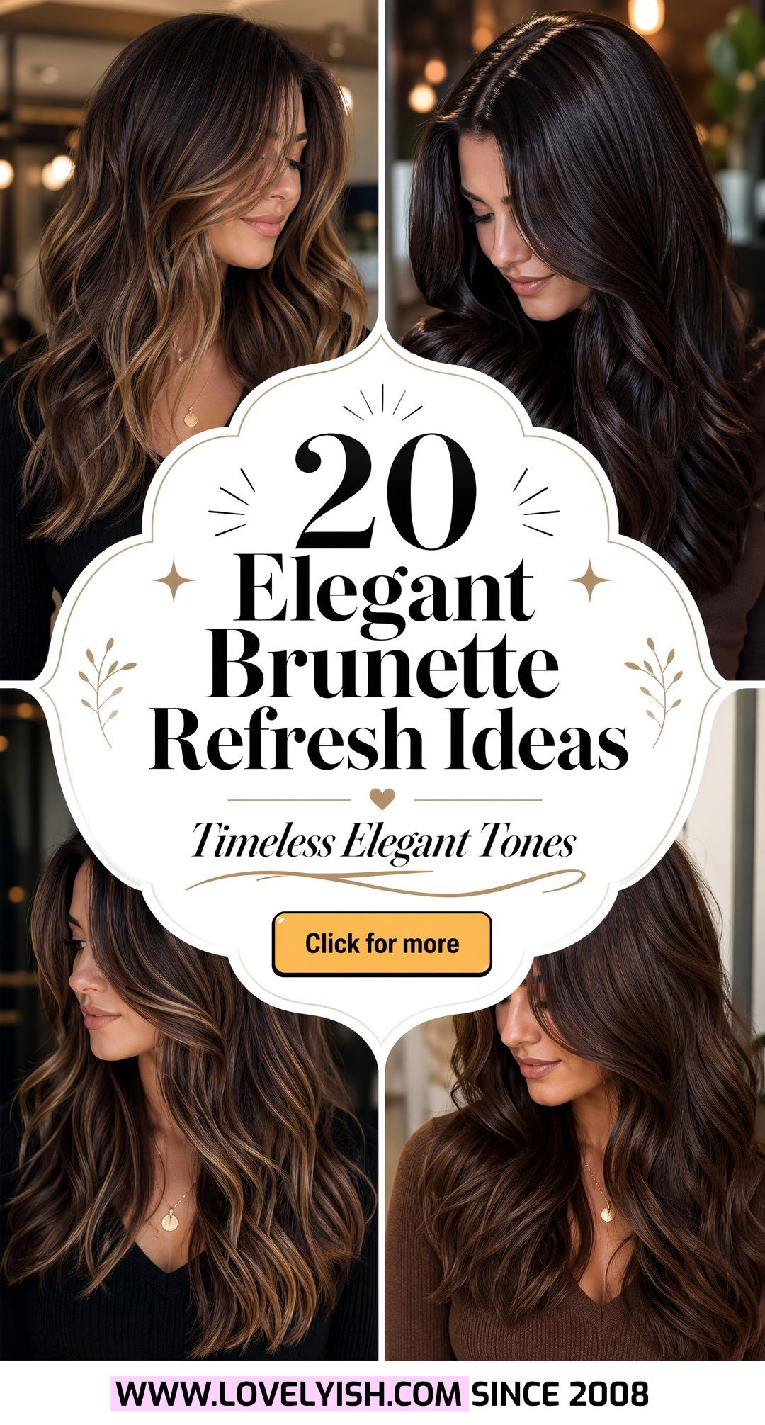 20 Elegant Brunette Refresh For Older Women Hair Colors - 20 Elegant Brunette Refresh For Older Women Hair Colors