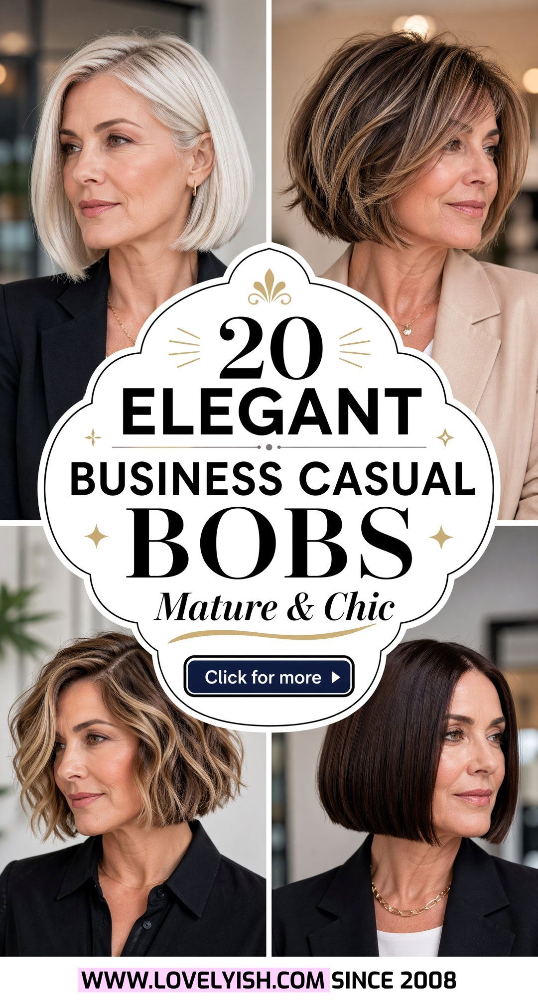 20 Elegant Business Casual Bob Haircuts For Mature Women - 20 Elegant Business Casual Bob Haircuts For Mature Women