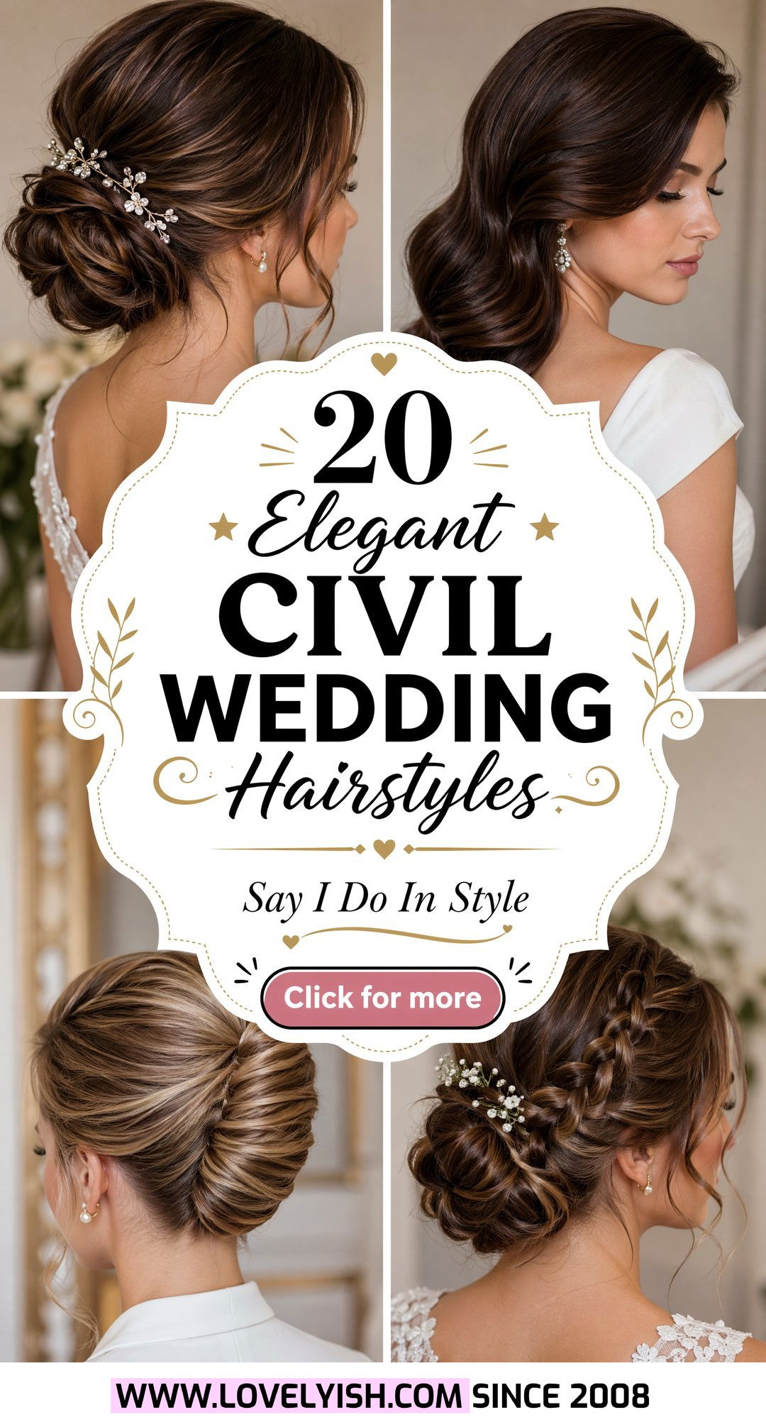 20 Elegant Civil Wedding Hairstyles for Your Special Day - 20 Elegant Civil Wedding Hairstyles for Your Special Day