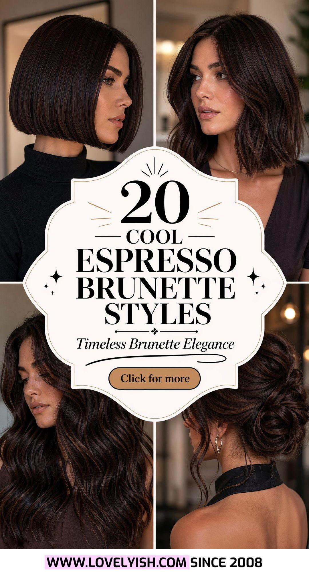 20 Elegant Cool Espresso Brunette for Mature Women Styles - 20 Elegant Cool Espresso Brunette for Mature Women Styles