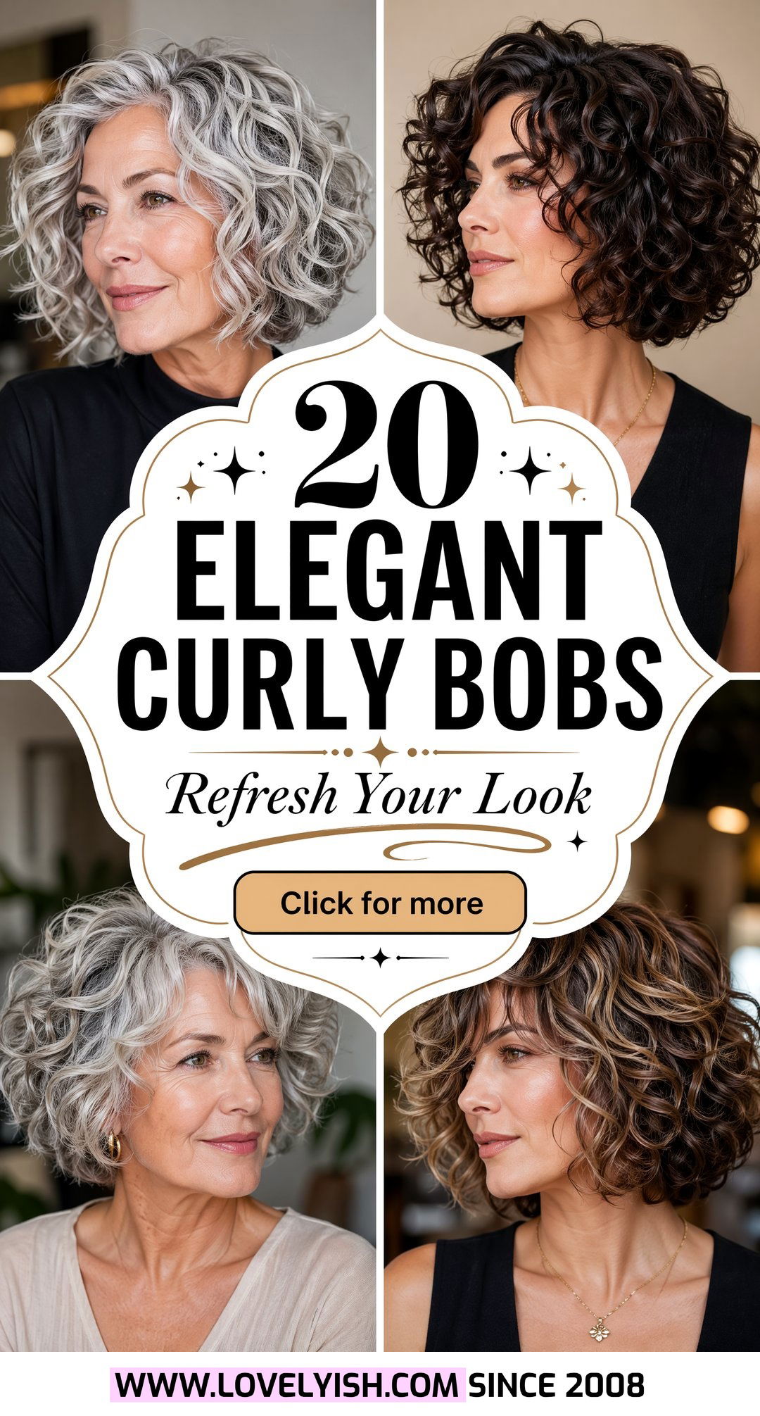 20 Elegant Curly Bob for Women Over 60 to Refresh Your Style - 20 Elegant Curly Bob for Women Over 60 to Refresh Your Style