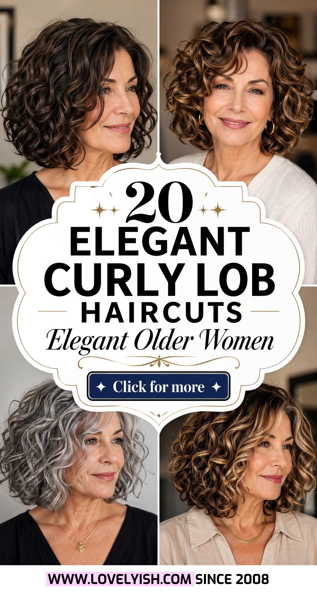 20 Elegant Curly Lob Haircut Ideas for Older Women to Try - 20 Elegant Curly Lob Haircut Ideas for Older Women to Try