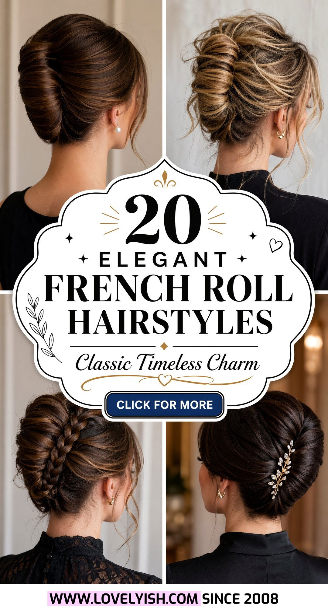 20 Elegant French Roll Hairstyle Ideas for Classic Charm - 20 Elegant French Roll Hairstyle Ideas for Classic Charm