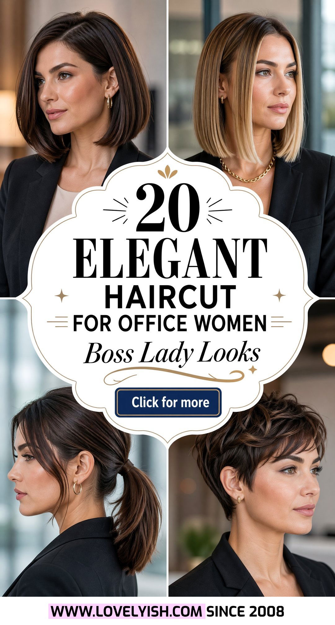 20 Elegant Haircut for Office Women to Look Professional - 20 Elegant Haircut for Office Women to Look Professional