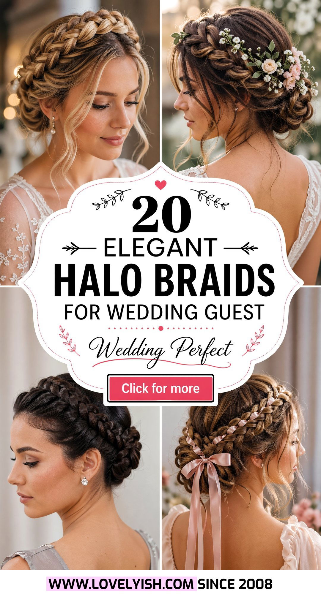 20 Elegant Halo Braid For Wedding Guest Ideas and Inspiration - 20 Elegant Halo Braid For Wedding Guest Ideas & Inspiration