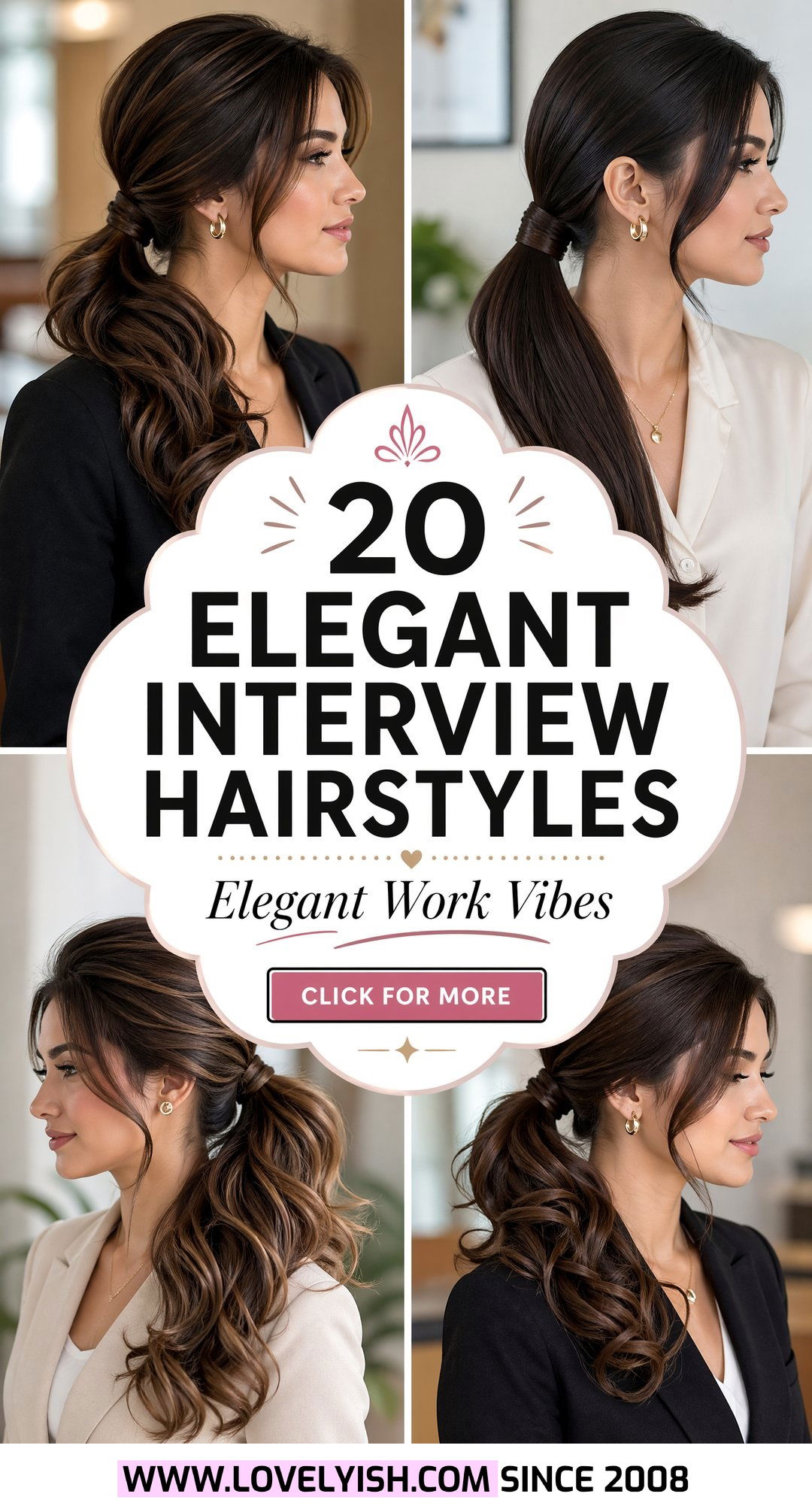 20 Elegant Interview Hairstyle With Side Swept Ponytail - 20 Elegant Interview Hairstyle With Side Swept Ponytail