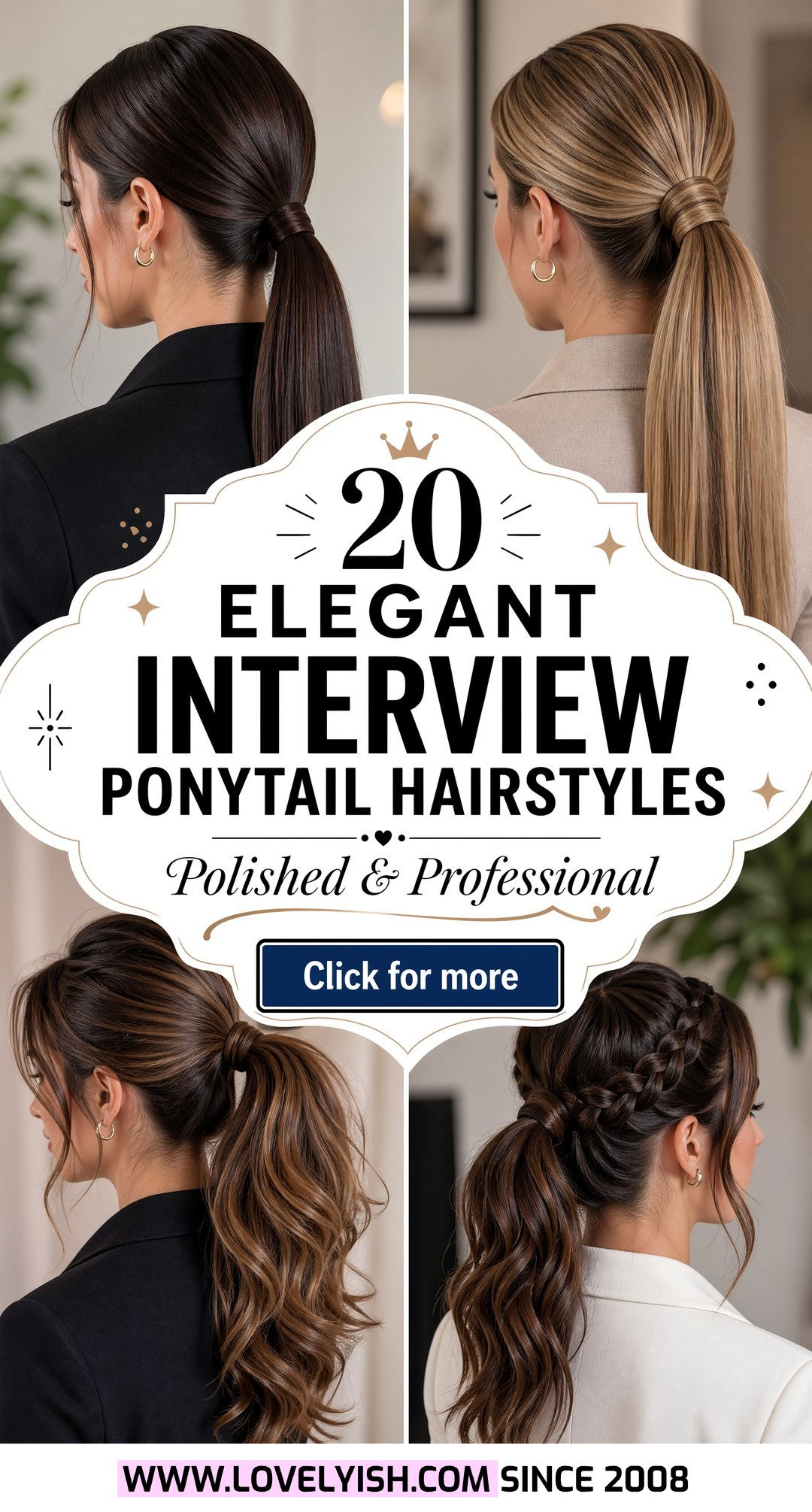 20 Elegant Interview Ponytail Hairstyle Ideas for Women - 20 Elegant Interview Ponytail Hairstyle Ideas for Women