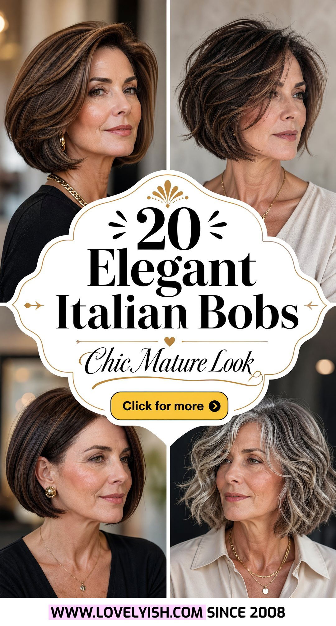 20 Elegant Italian Bob Ideas For Mature Women To Try Now - 20 Elegant Italian Bob Ideas For Mature Women To Try Now