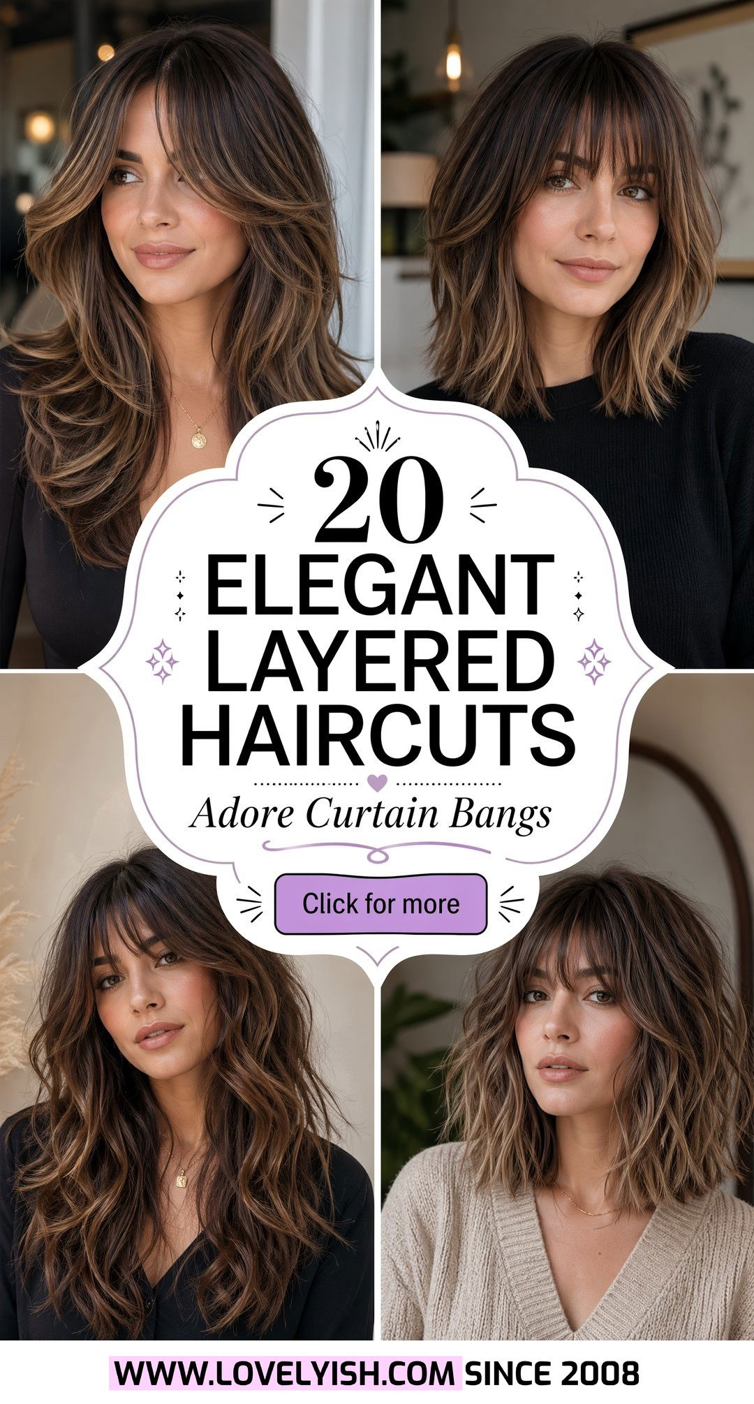 20 Elegant Layered Haircut With Curtain Bangs to Adore Now - 20 Elegant Layered Haircut With Curtain Bangs to Adore Now