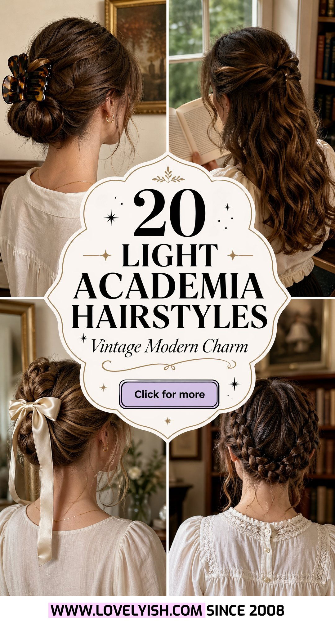20 Elegant Light Academia Hairstyles You Need To Try Now - 20 Elegant Light Academia Hairstyles You Need To Try Now